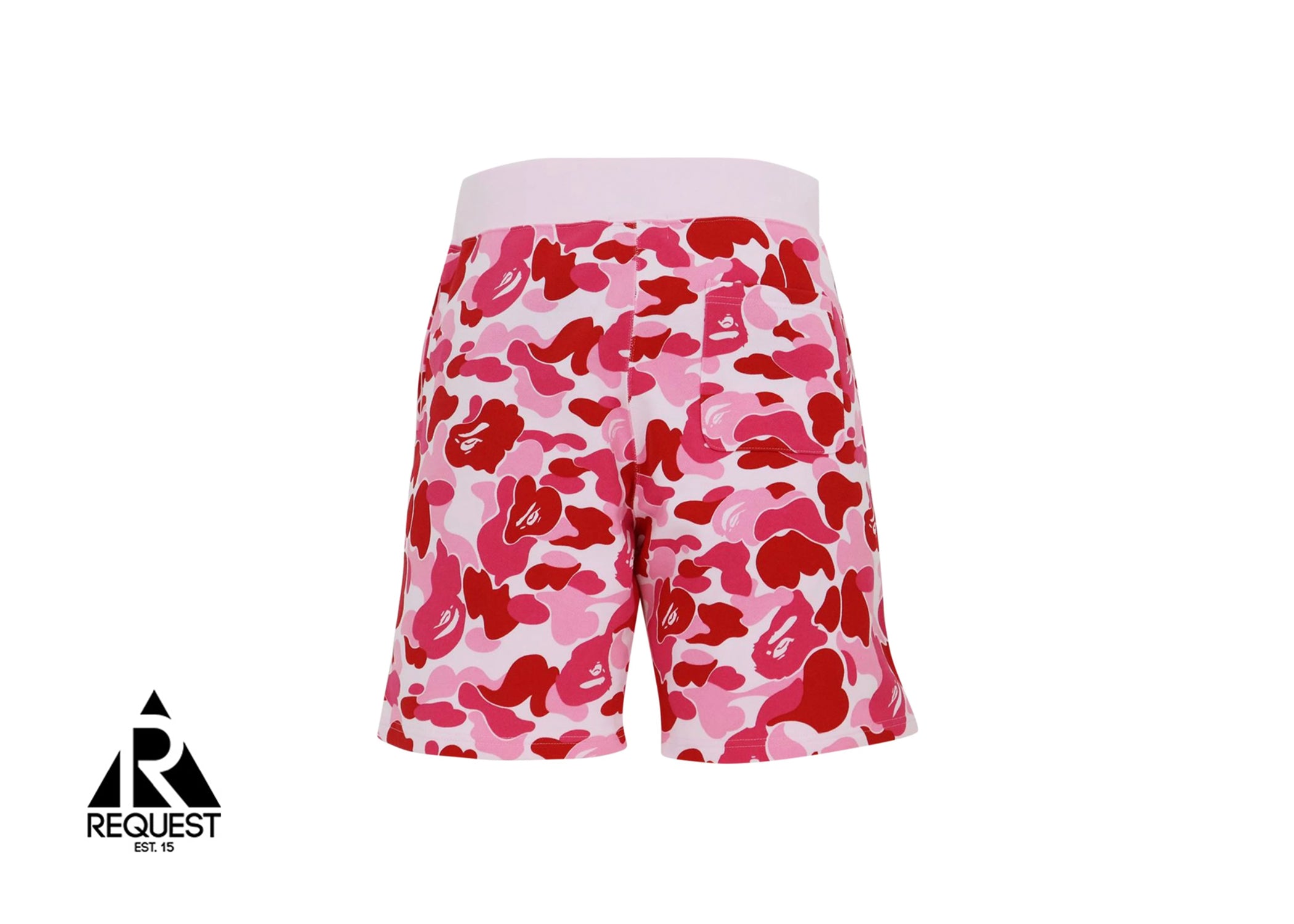 A Bathing Ape ABC Camo Shark Shorts "Pink"
