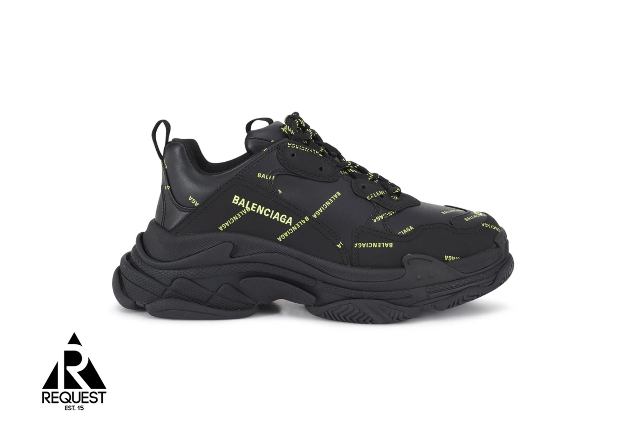 Balenciaga Triple S “Green All Over Logo”