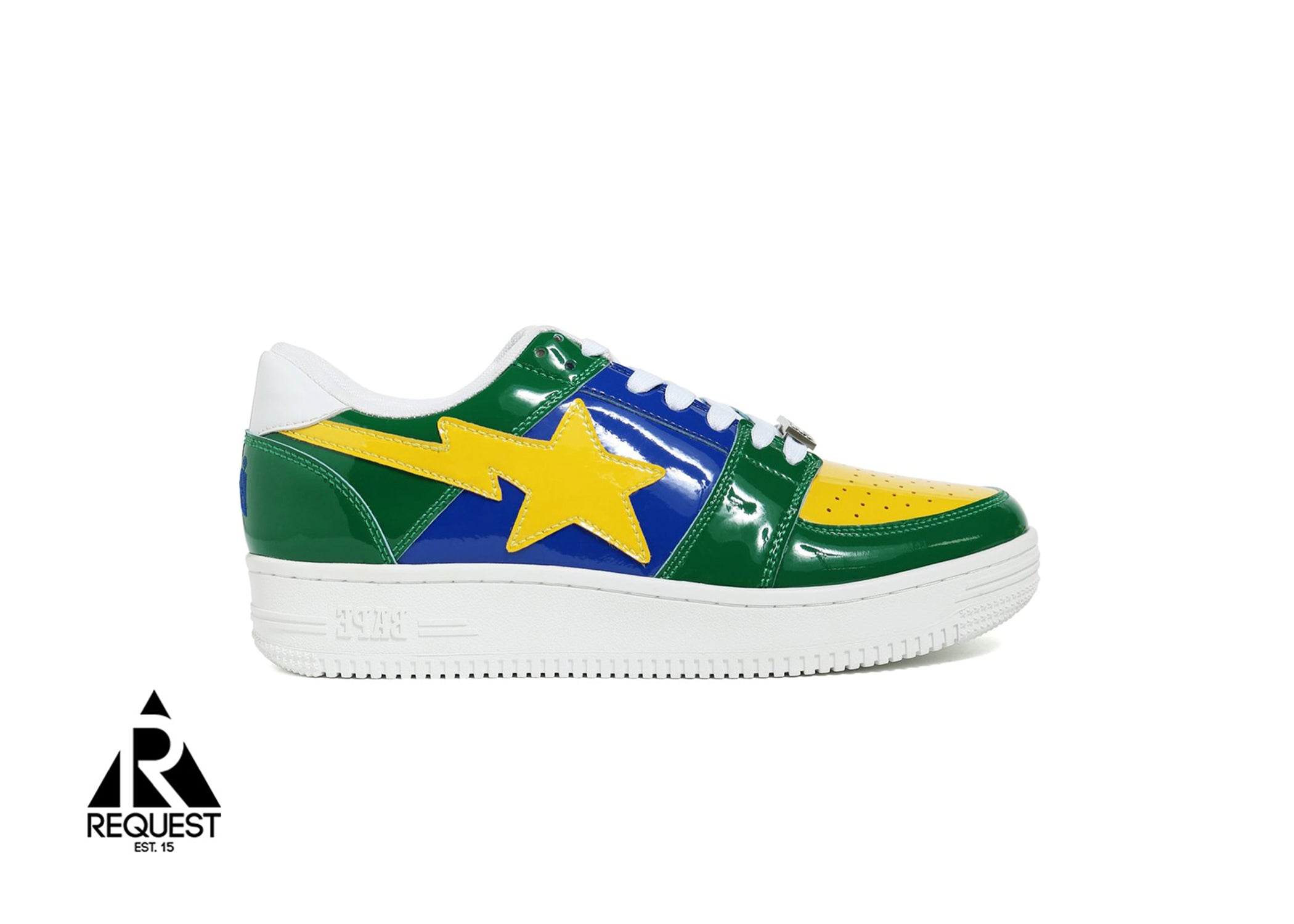 Bapesta Low “Green Yellow & Blue”