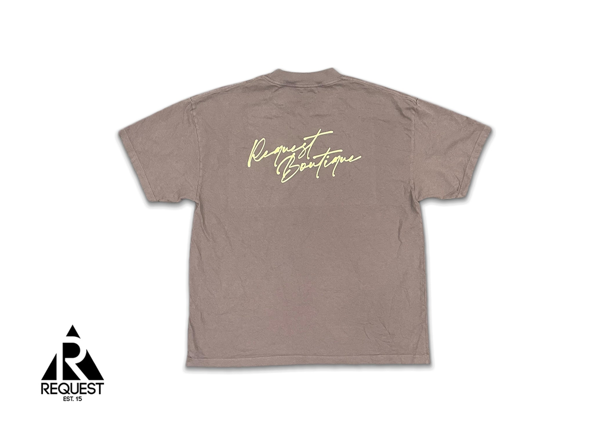 Request Script Tee "Coffee Quartz"