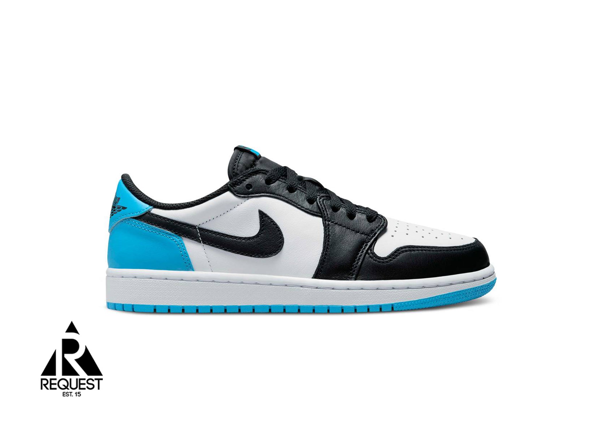 Jordan 1 Low "Black Dark Powder Blue (W)"