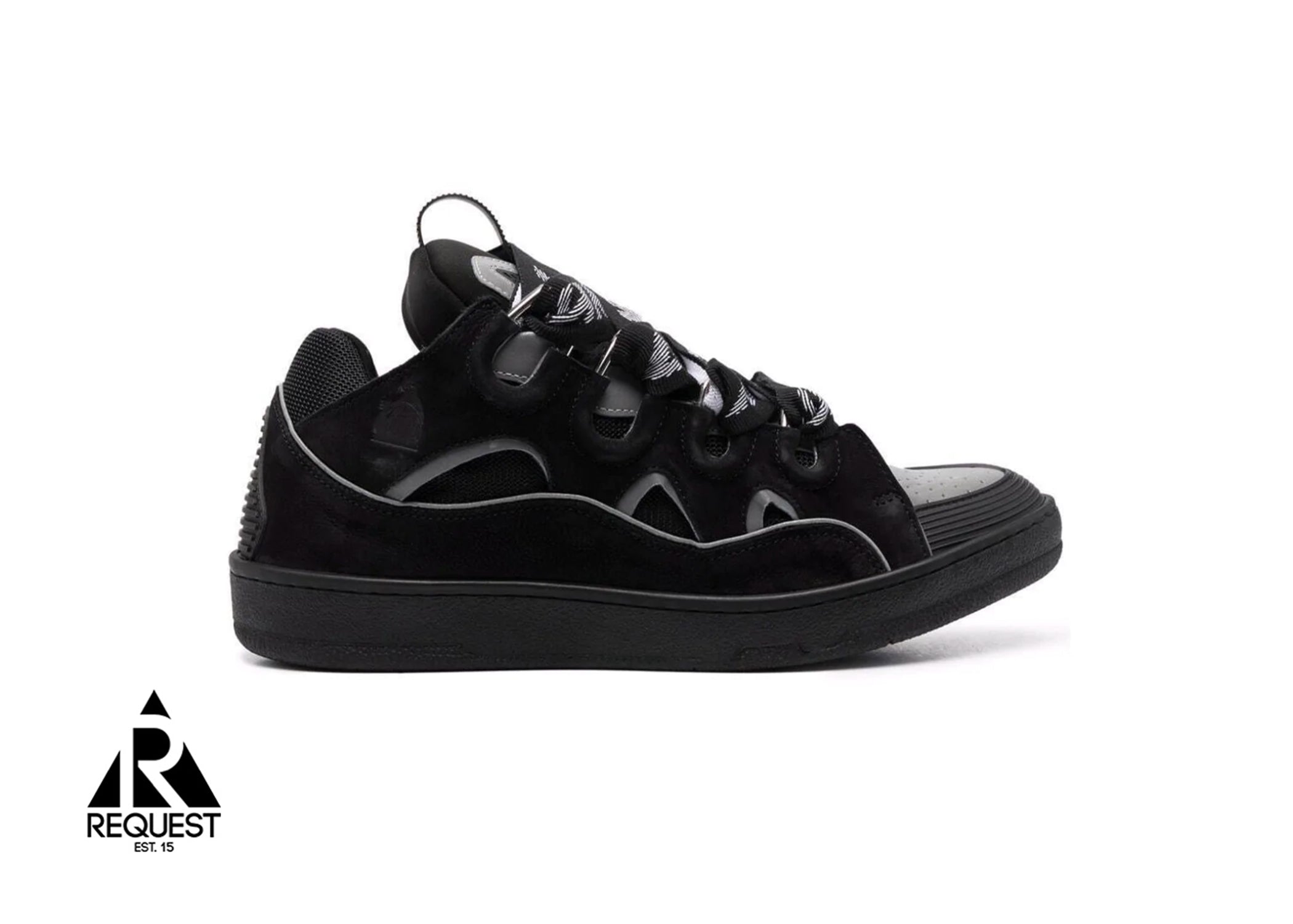 Lanvin Leather Curb "Black Reflective"