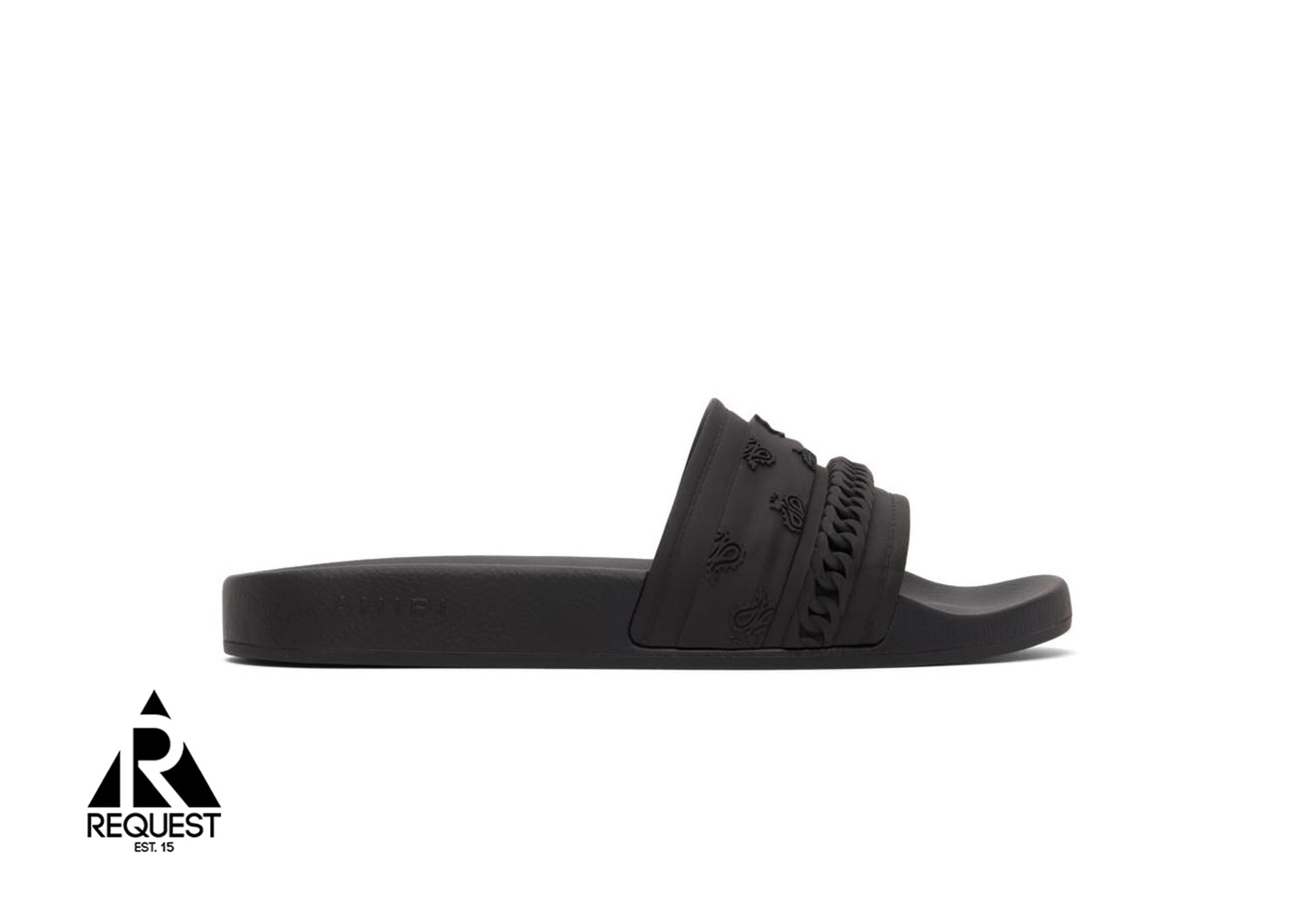 Amiri Pool Slide “Black Bandana”