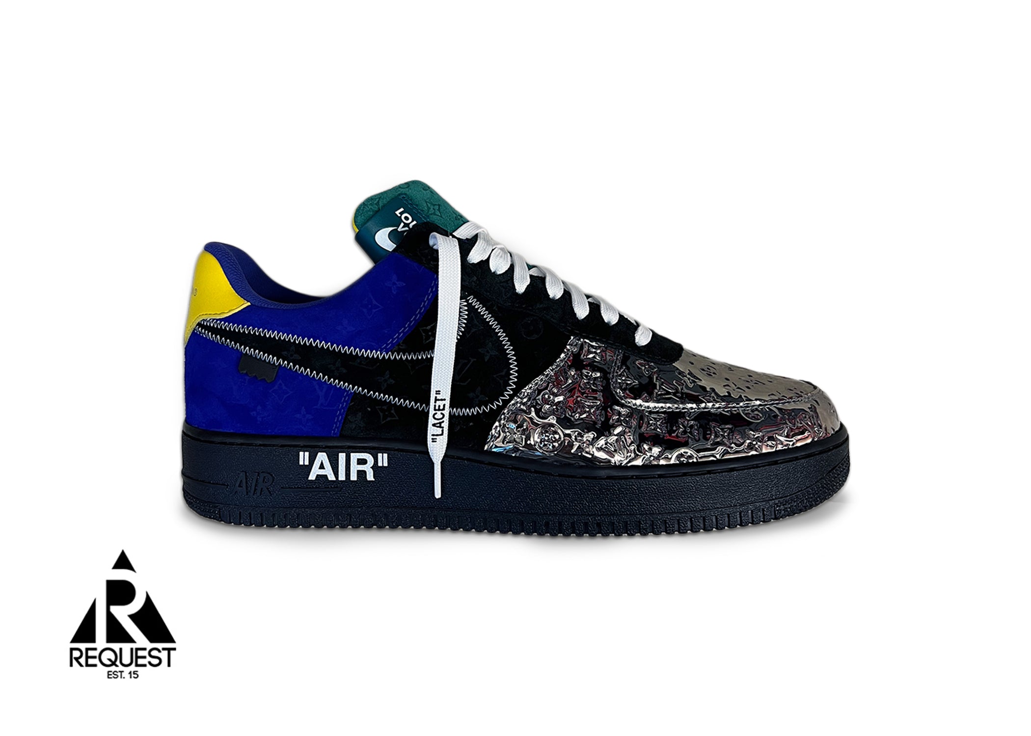 Nike, Louis Vuitton Louis Vuitton X Nike Air Force 1 Black