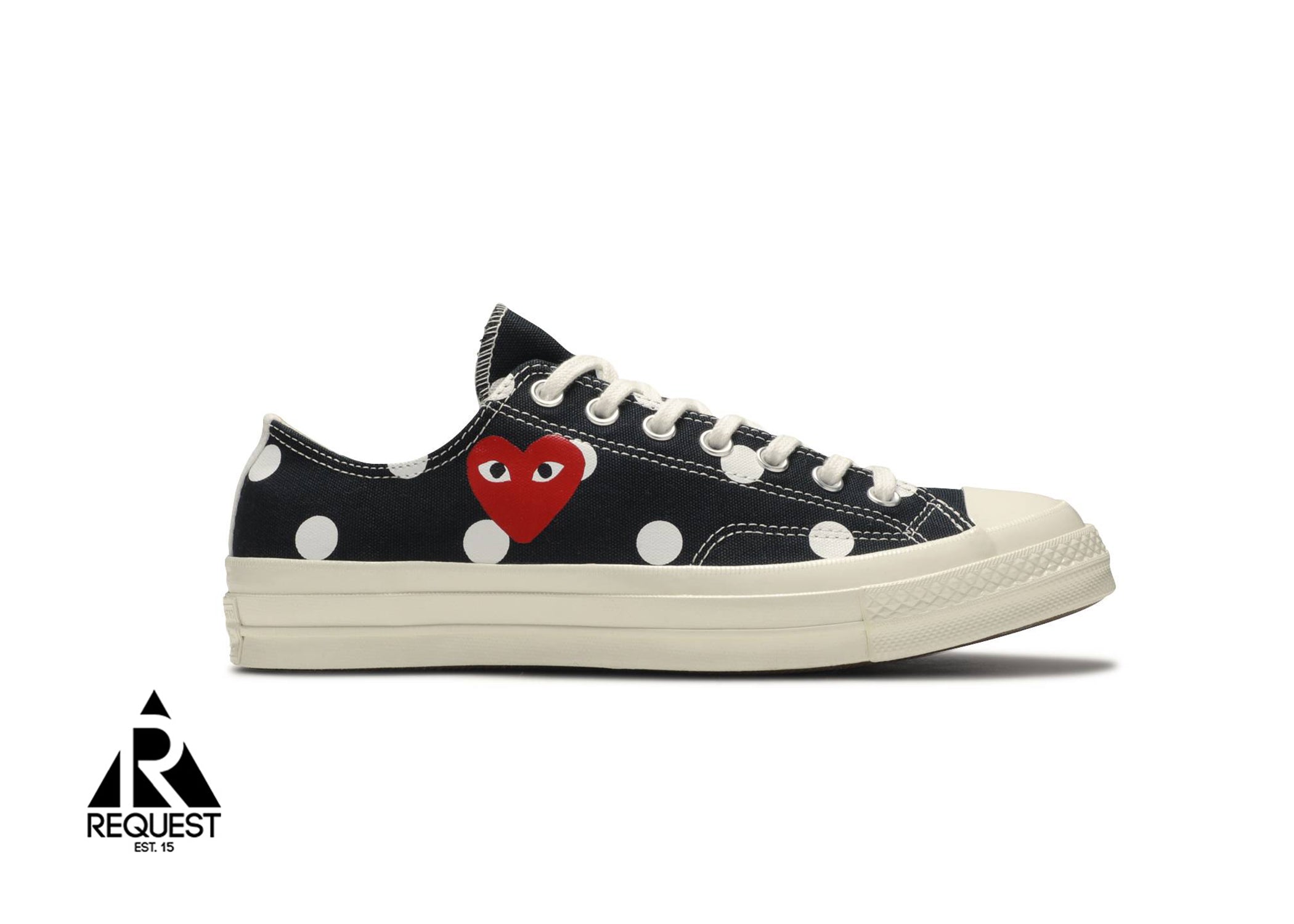 Converse Chuck Taylor CDG Low “Black Polka”