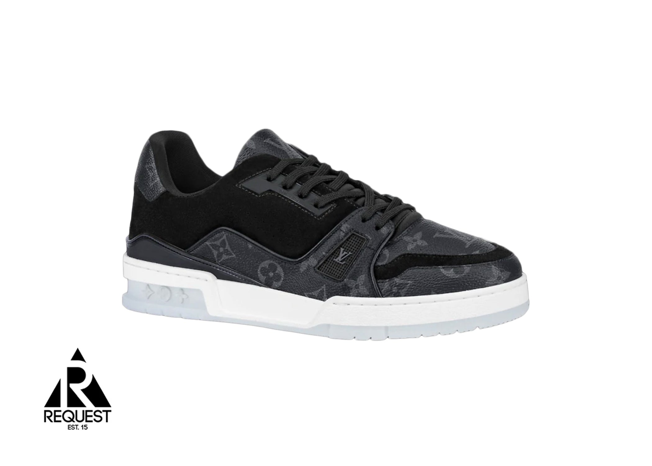 Lv trainer low trainers Louis Vuitton Black size 45 EU in Other - 33114992