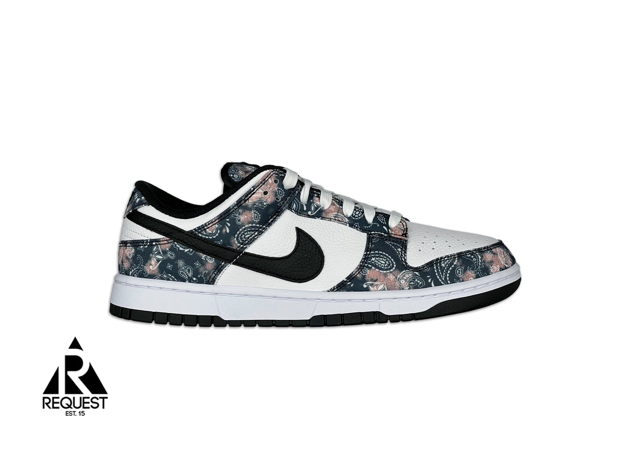 Nike ID Dunk Low "Paisley Black White"