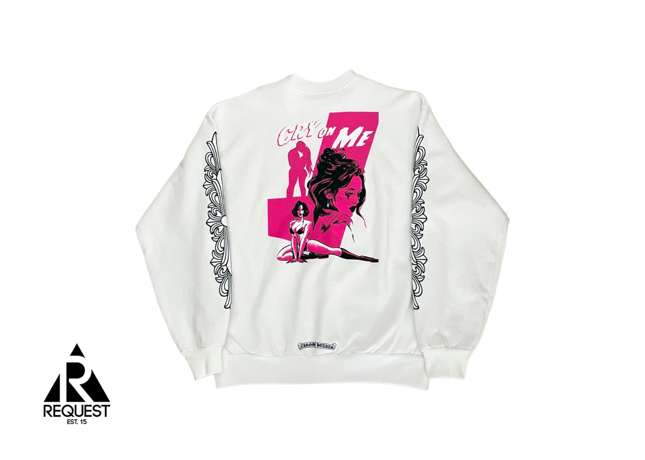 Chrome Hearts Deadly Doll Cry On Me Crewneck "White"