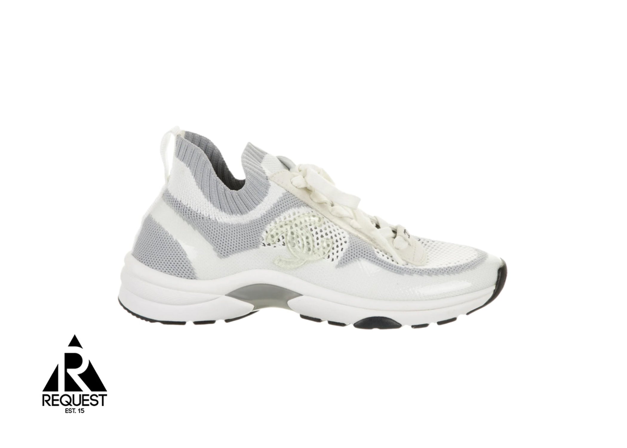 Chanel Sock Trainer “Grey White”