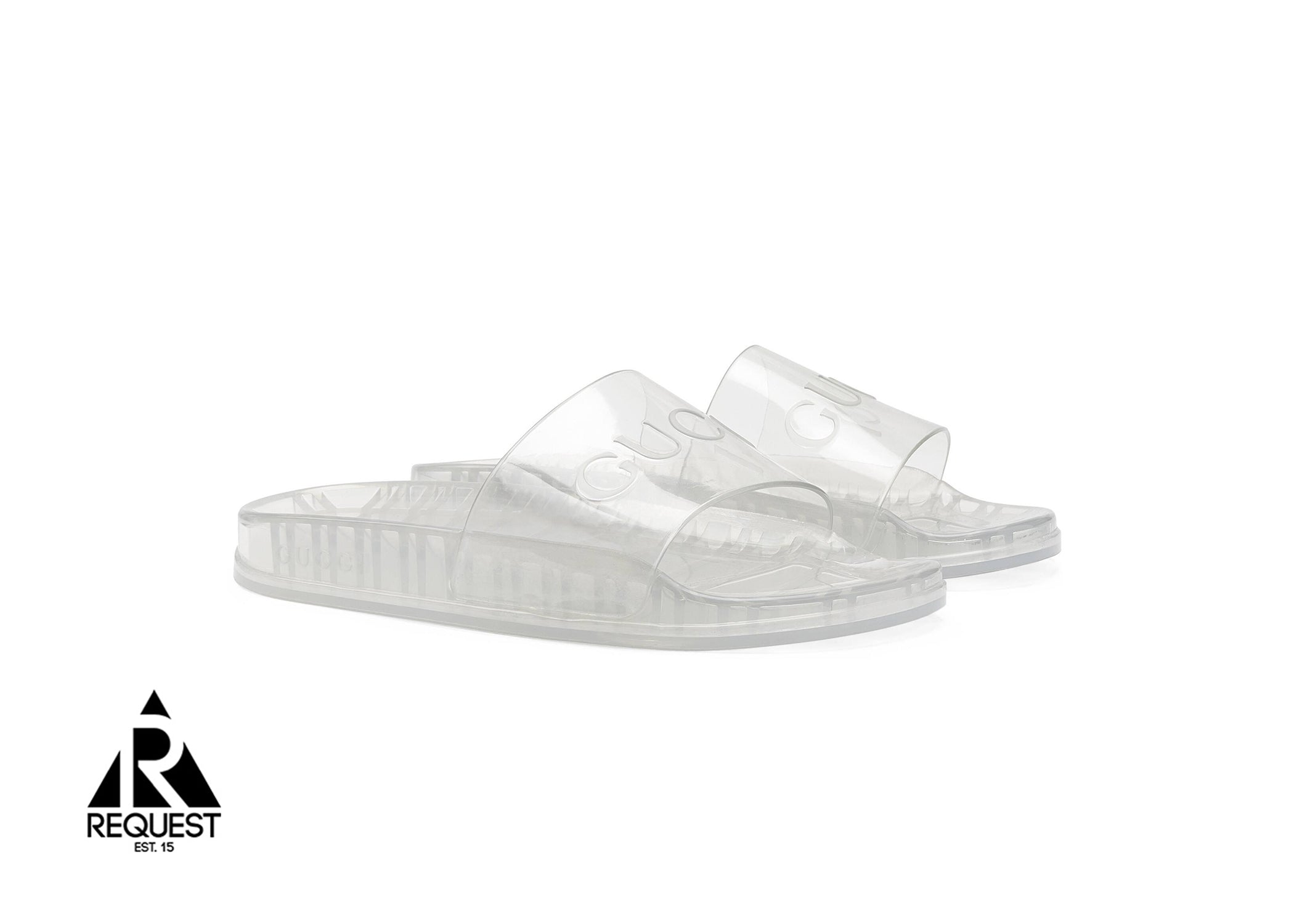 Gucci Logo Slide "Clear Transparent"
