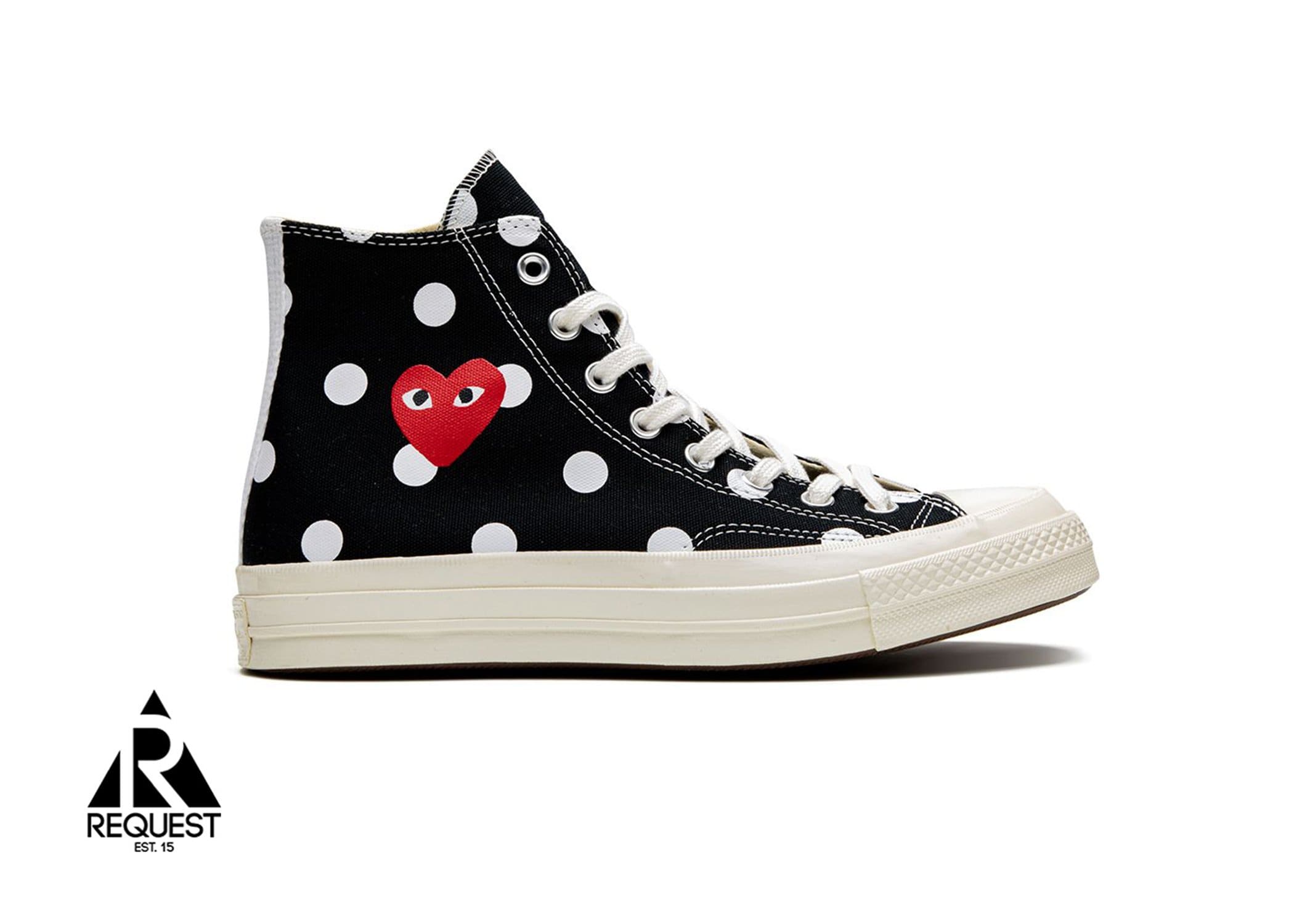 Converse Chuck Taylor CDG High “Black Polka”