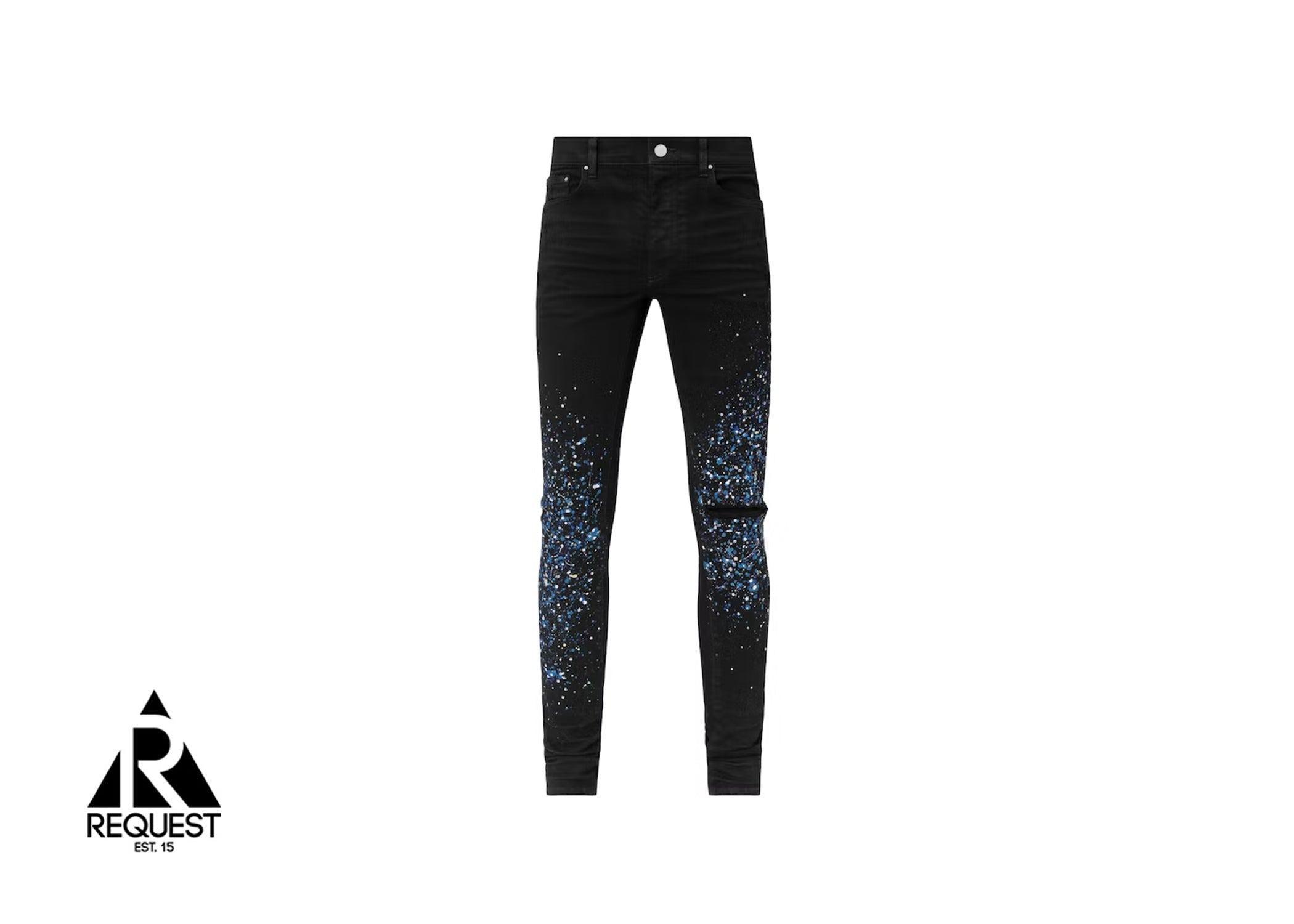 Amiri Crystal Painter Skinny Denim "Overdyed Black"