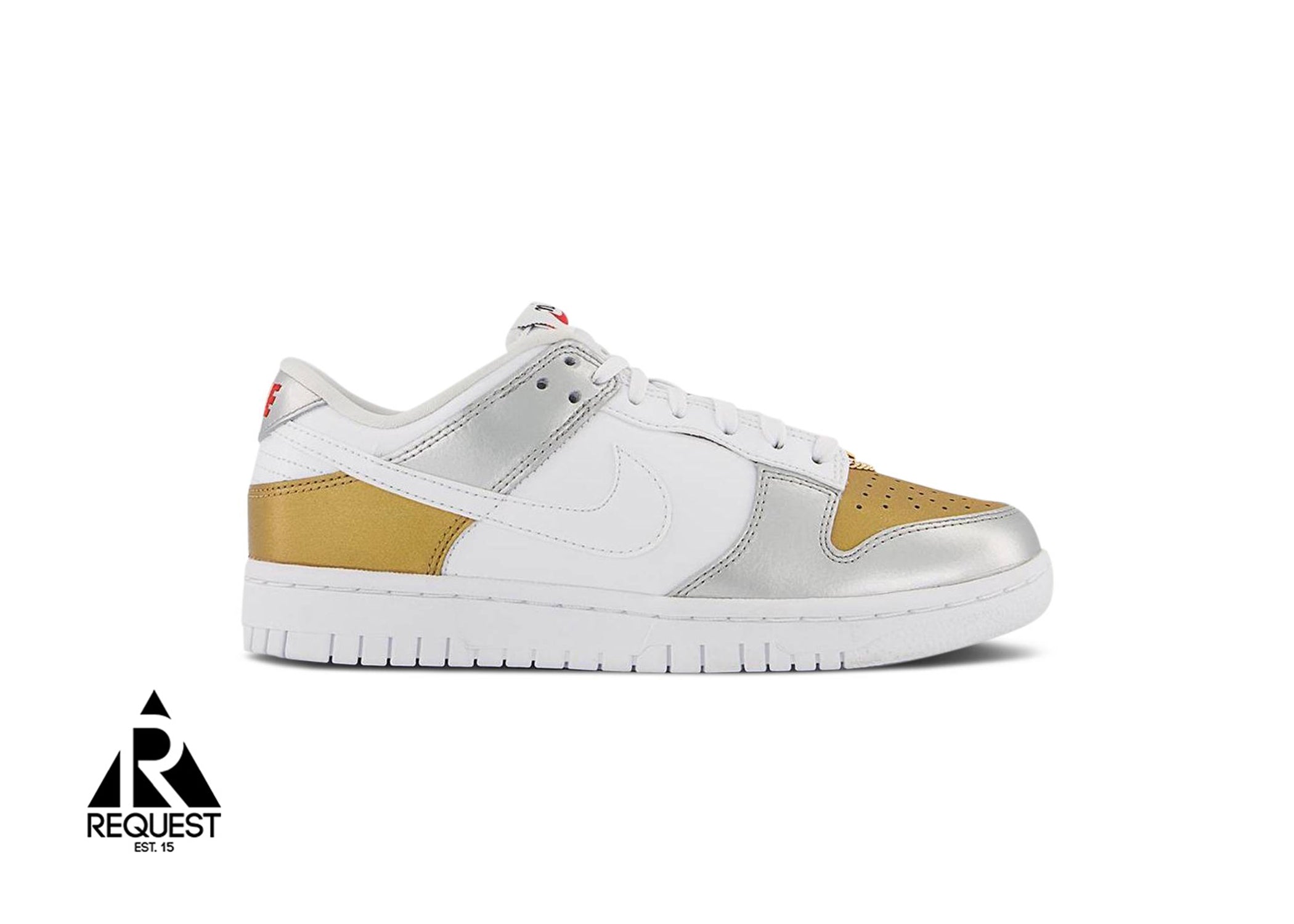 Nike Dunk Low "Gold White Silver"
