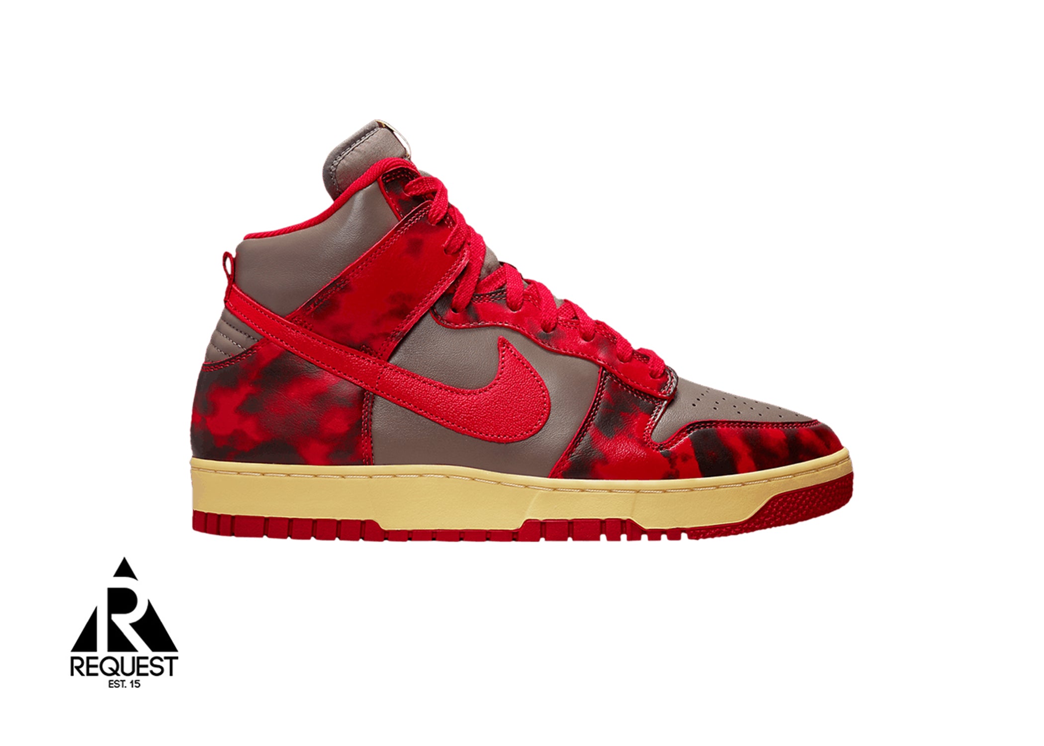 Nike Dunk High 1985 “Red Acid Wash”