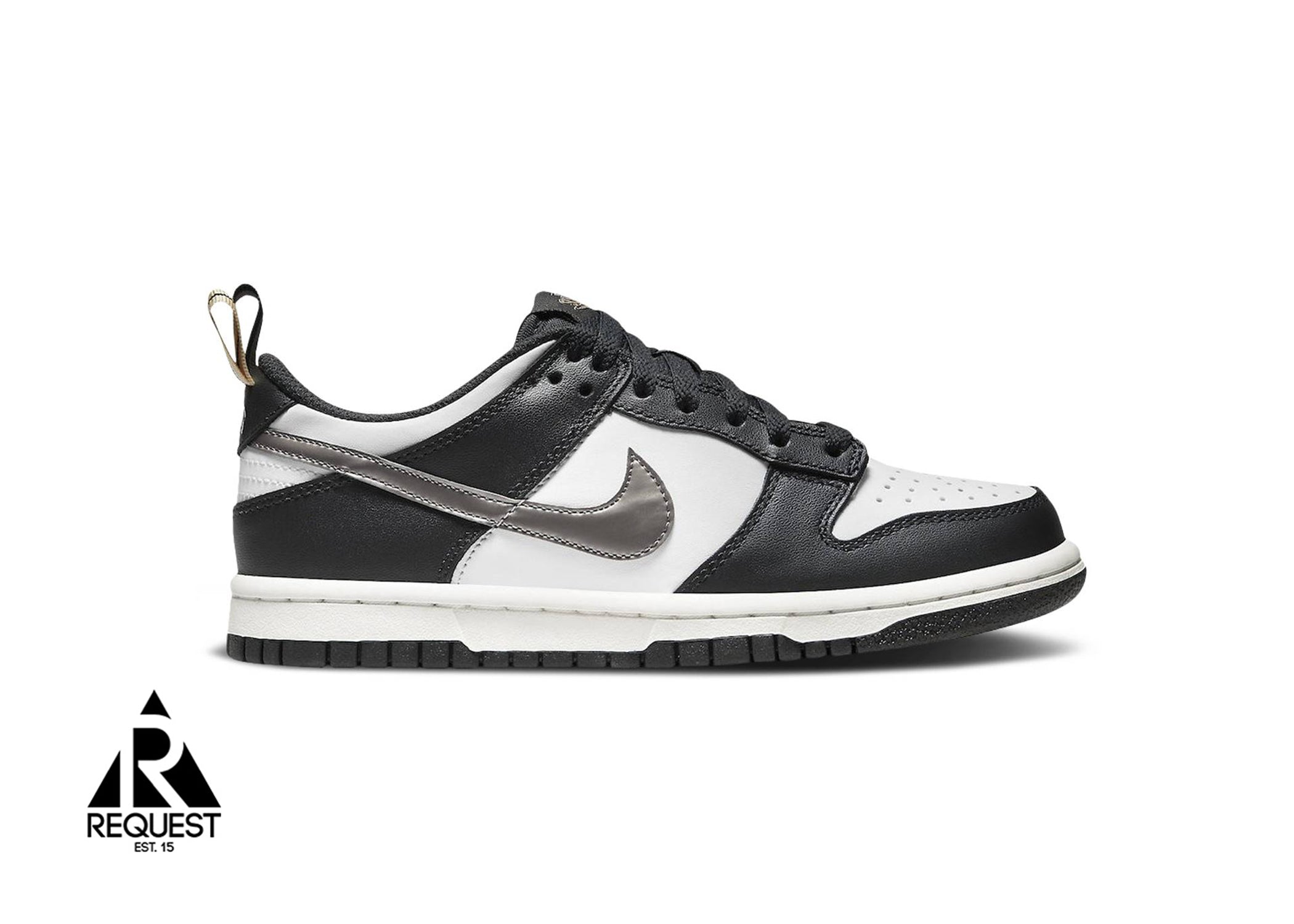 Nike Dunk Low SE GS “Black White Metallic Pewter”