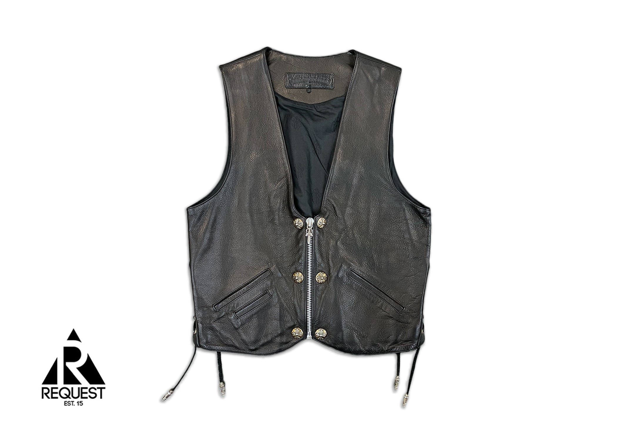 Chrome Hearts Leather Vest "Black"