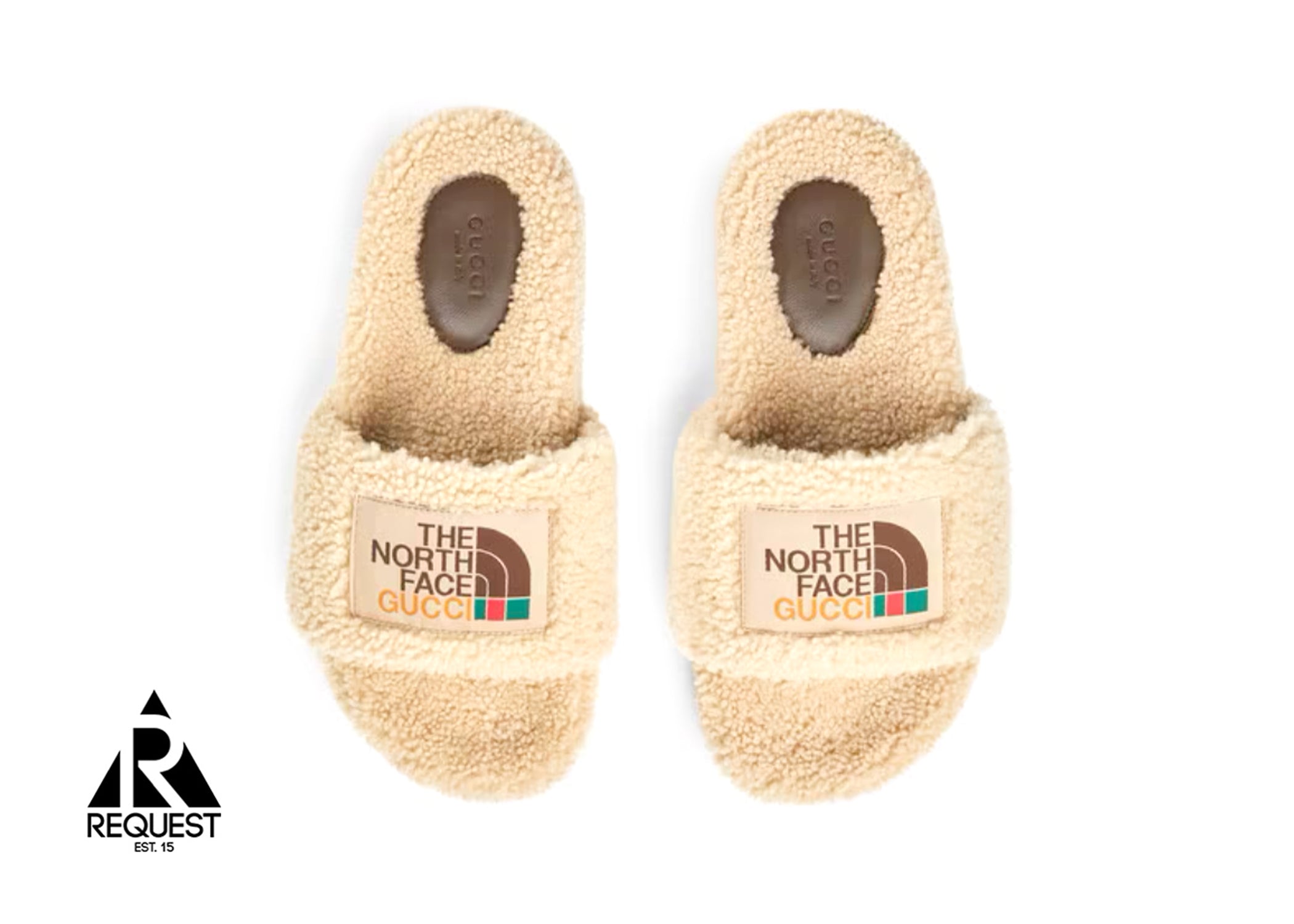 Gucci x The North Face GG Slide "Beige Merino Wool"