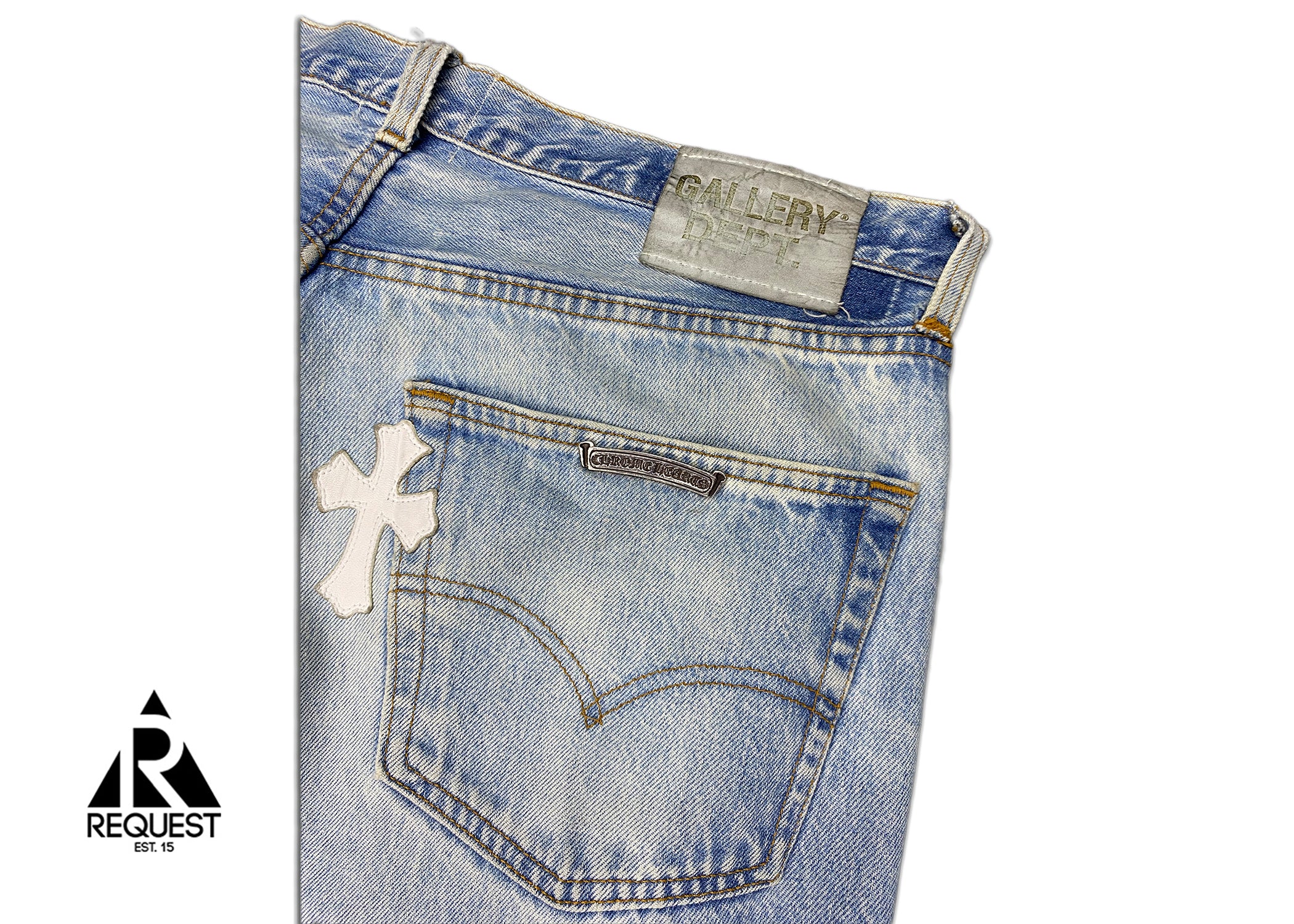 Chrome Hearts x Gallery Dept. Light Wash Denim