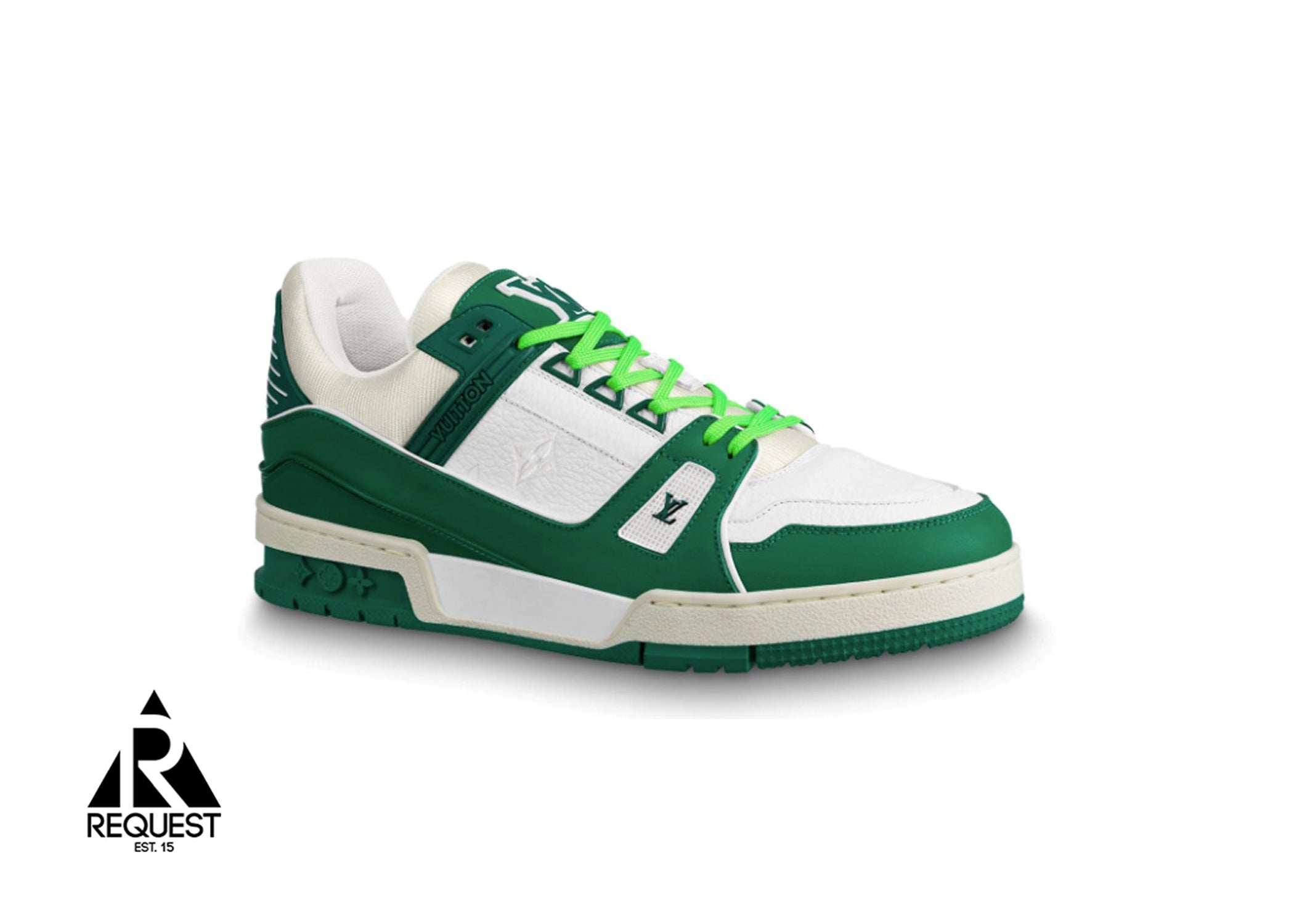 Low trainers Louis Vuitton Green size 7.5 UK in Other - 34368239