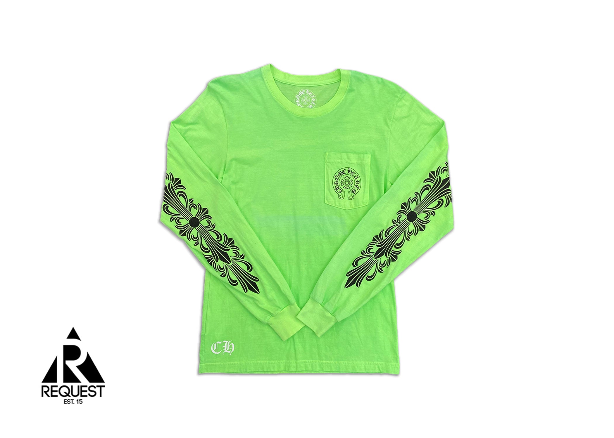 Chrome Hearts Las Vegas Horseshoe L/S Tee "Green"