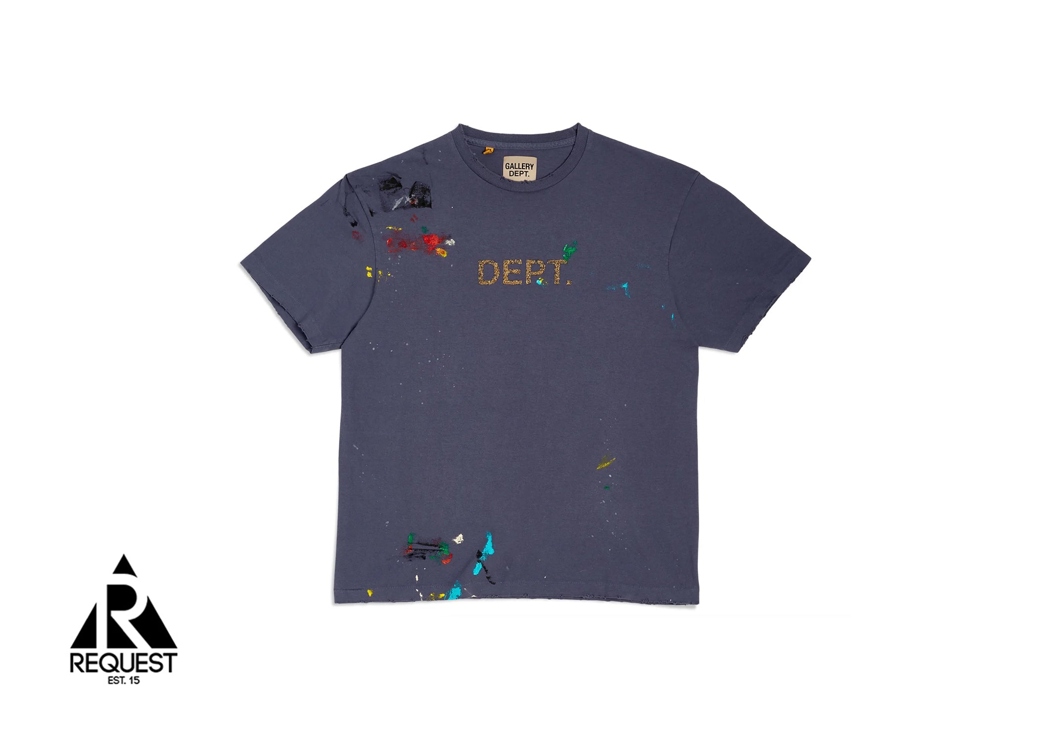 Gallery Dept. Hand Painted Tee "Navy"