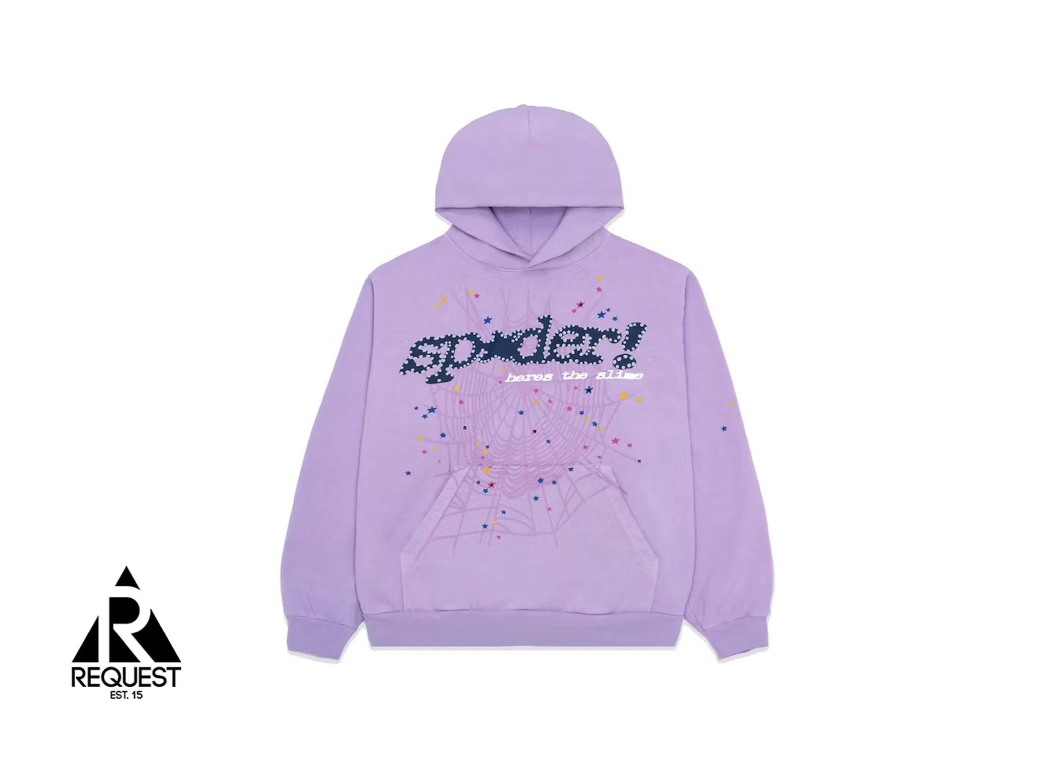Sp5der Punk Hoodie “Lavender”