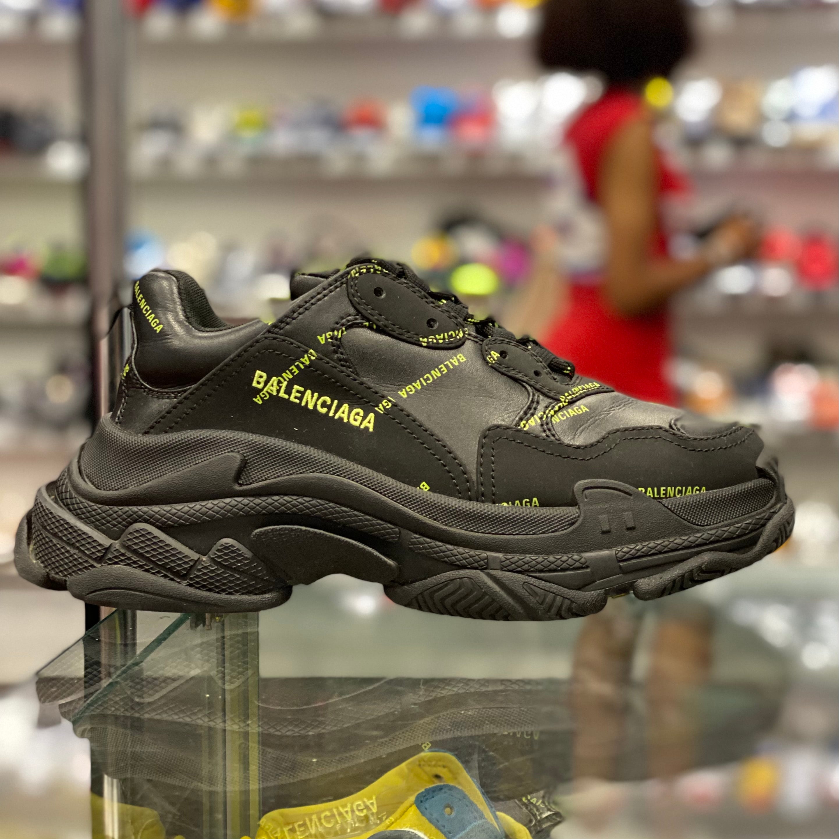 Balenciaga Triple S “Green All Over Logo”