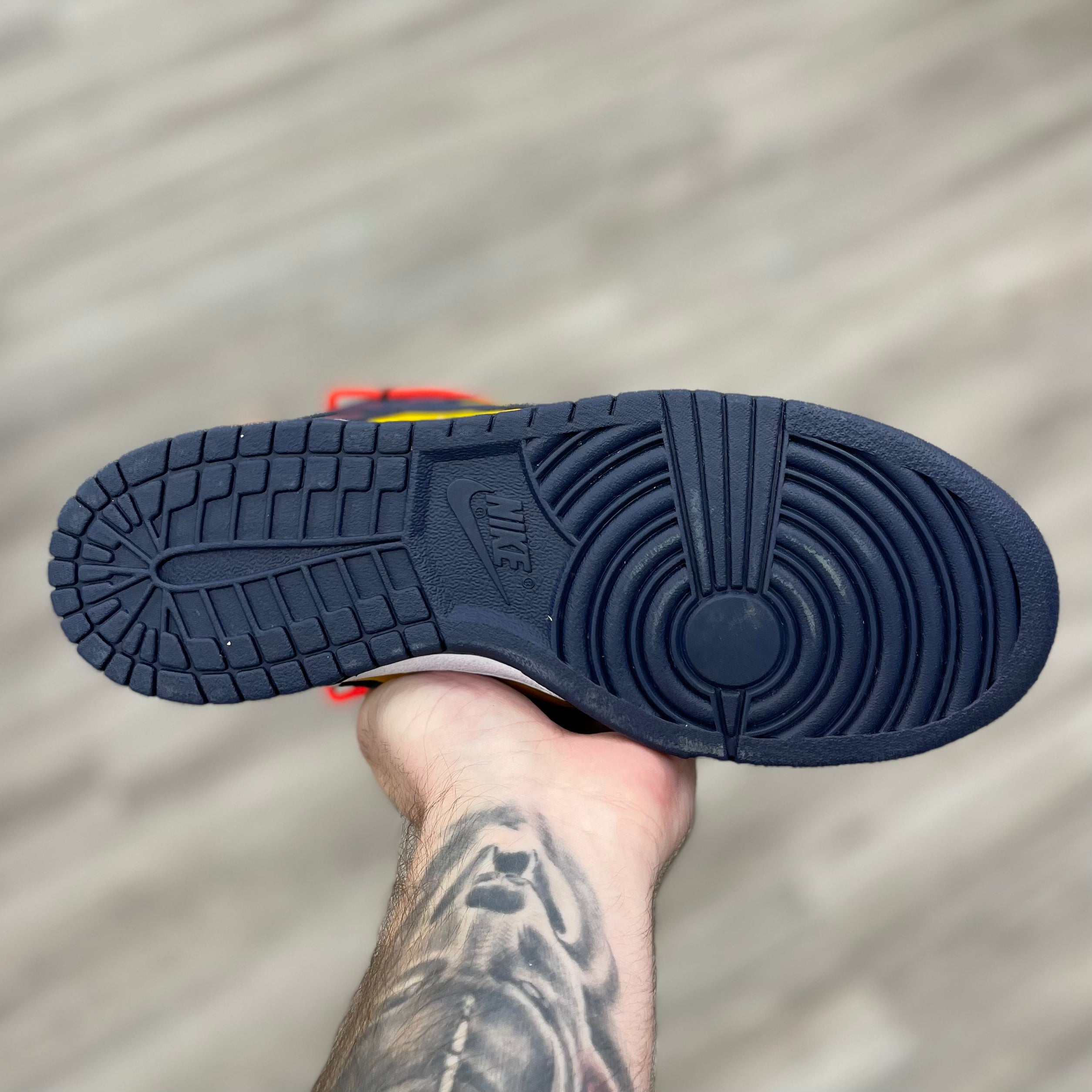 Nike Dunk Low “Off-White University Gold Midnight Navy”