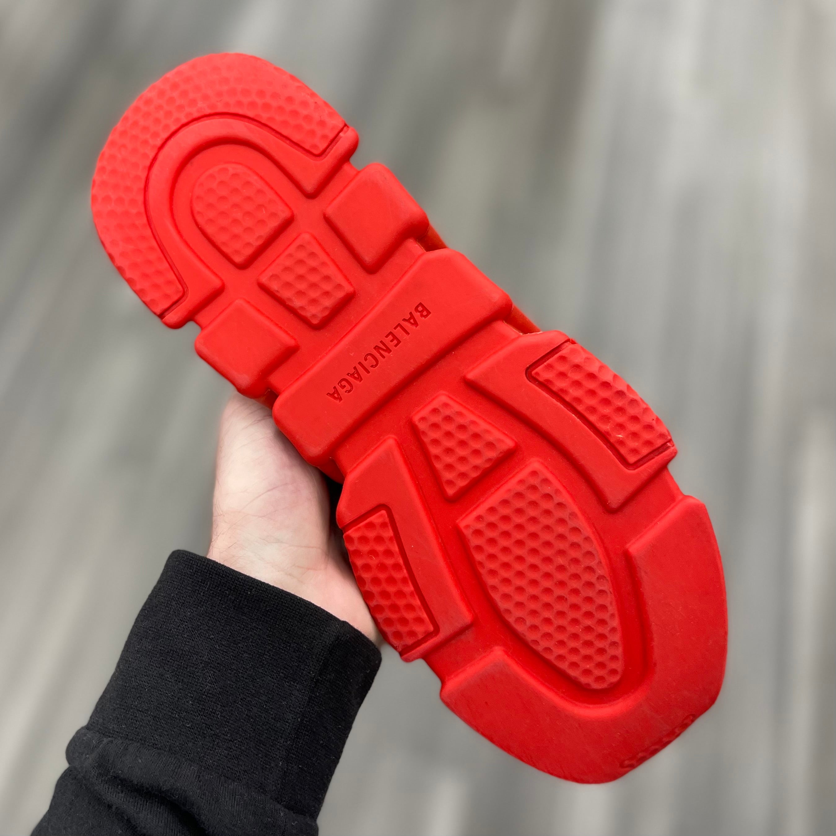 Balenciaga Speed Trainer “Rib-Knit Rouge”