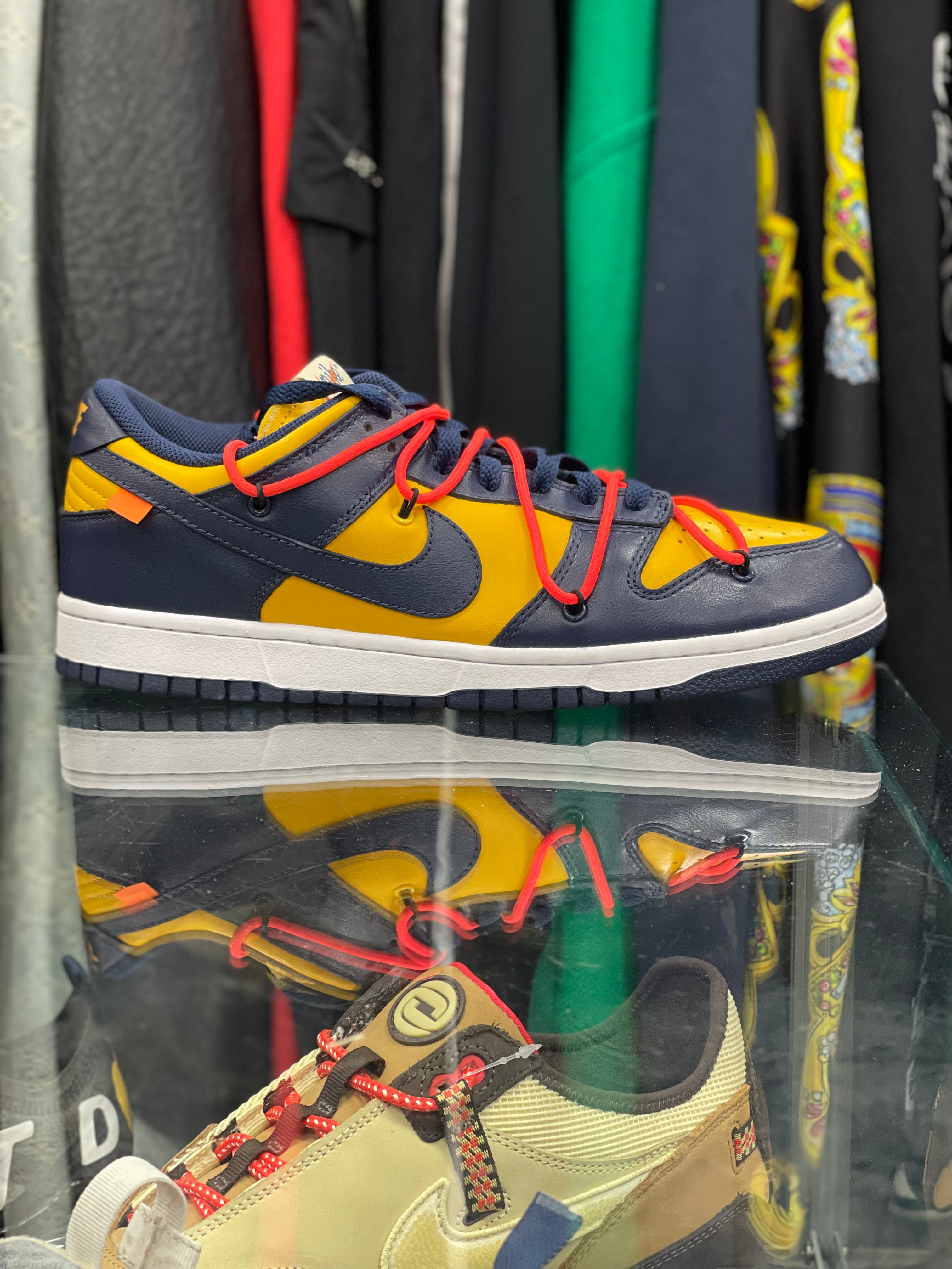 Nike Dunk Low “Off-White University Gold Midnight Navy”
