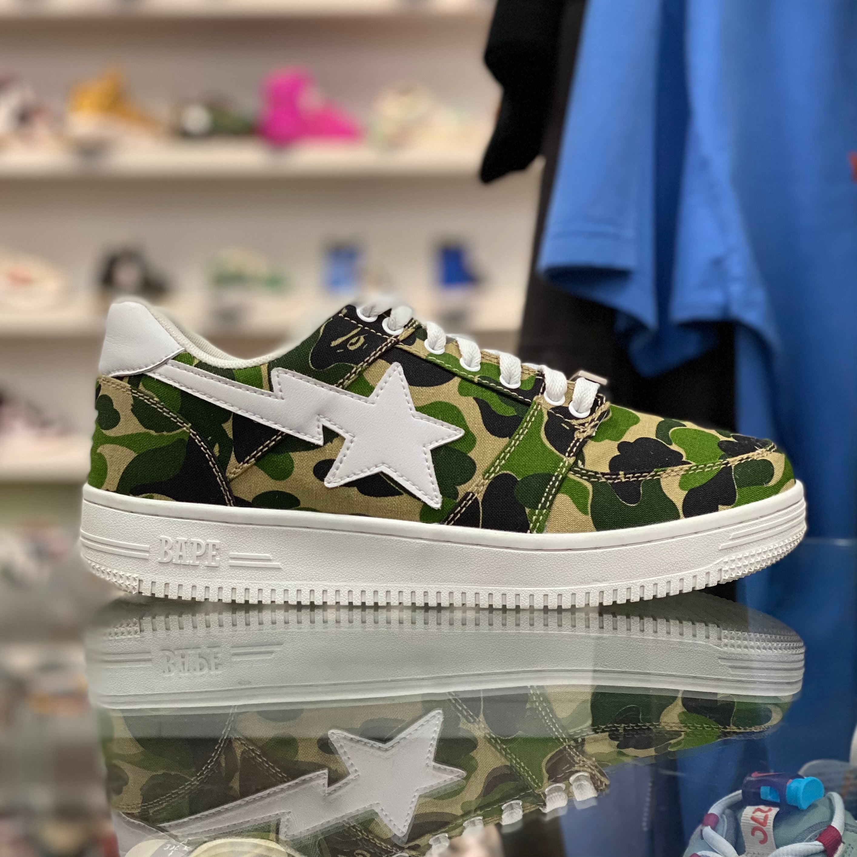 Bapesta Low “Green Camo ABC”