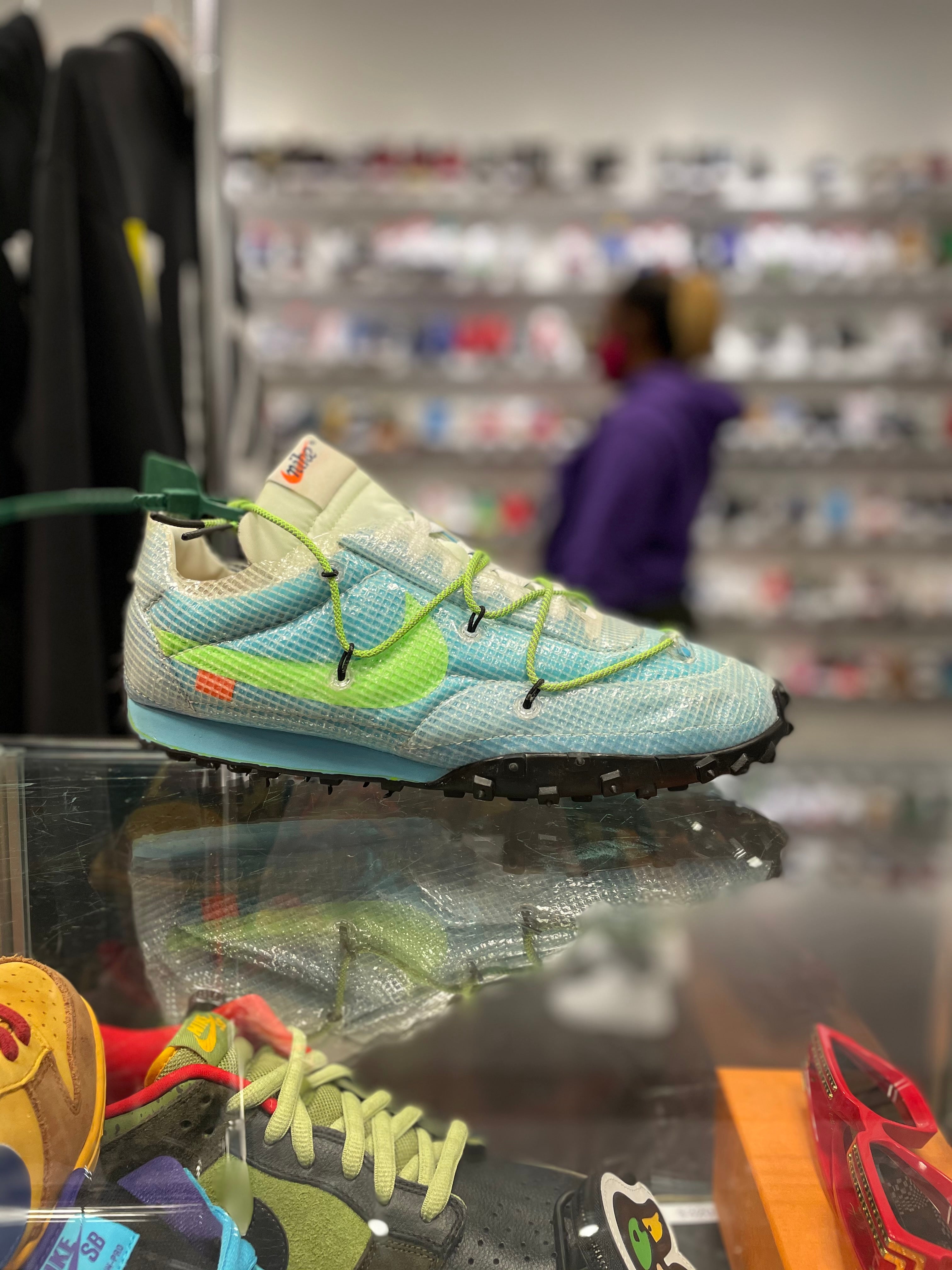 Nike Waffle Racer Off White “Vivid Sky”
