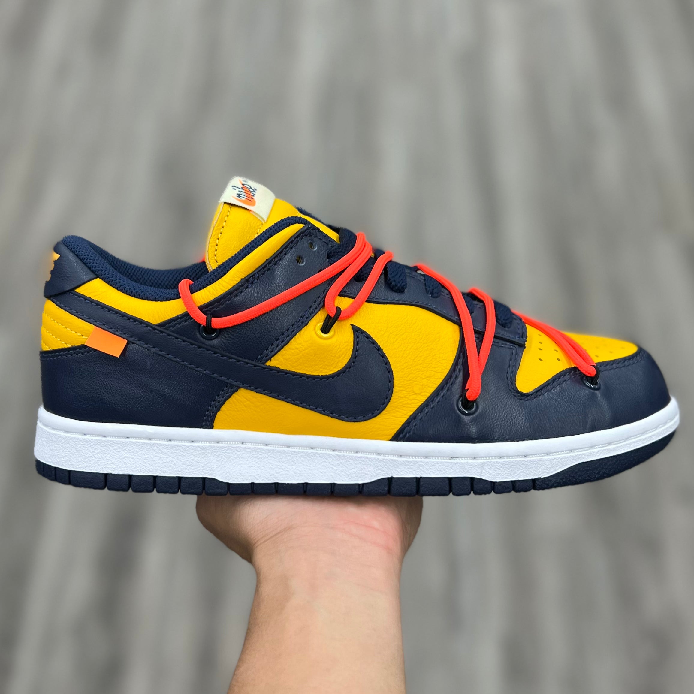 Nike Dunk Low “Off-White University Gold Midnight Navy”