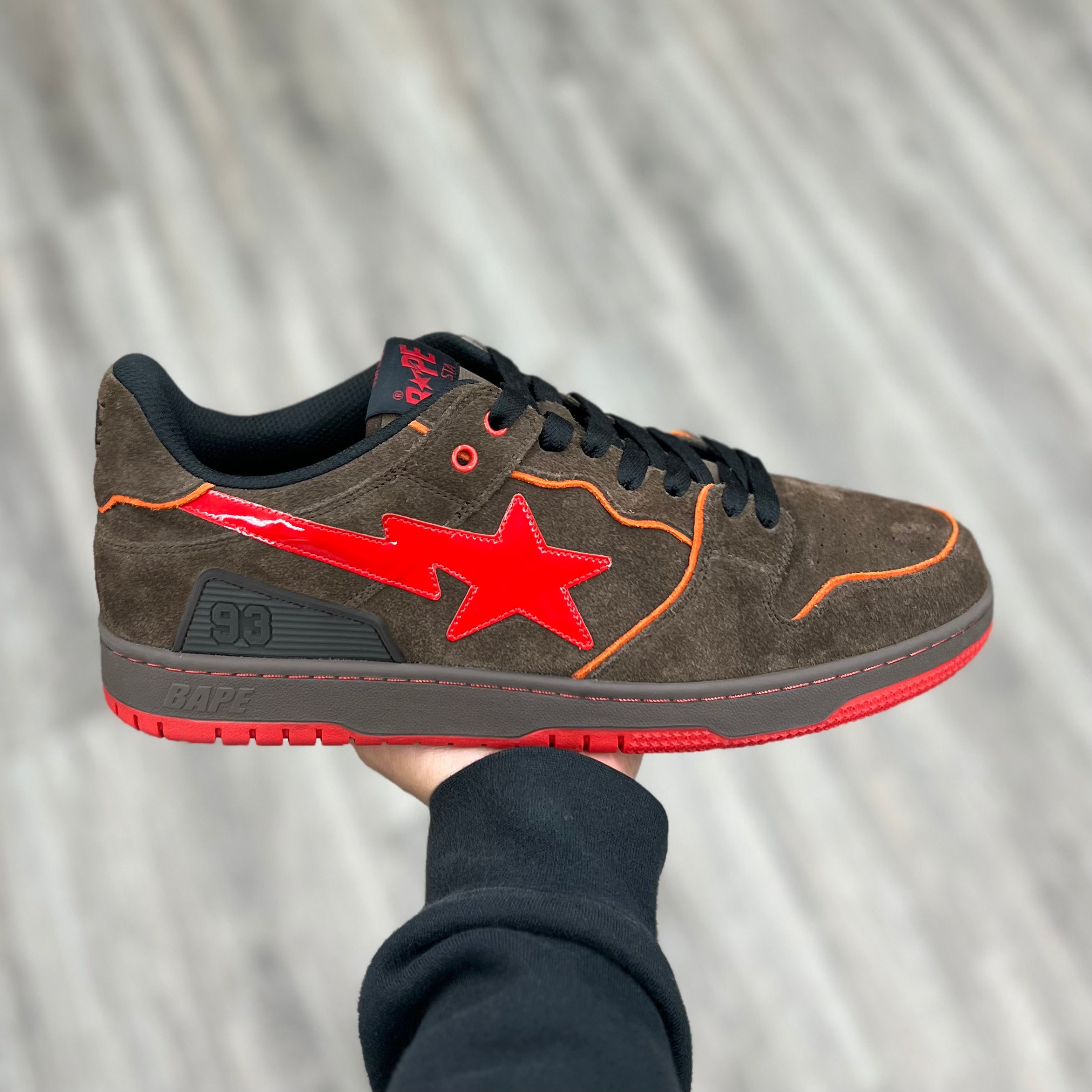 A Bathing Ape Bape SK8sta "Brown Red"