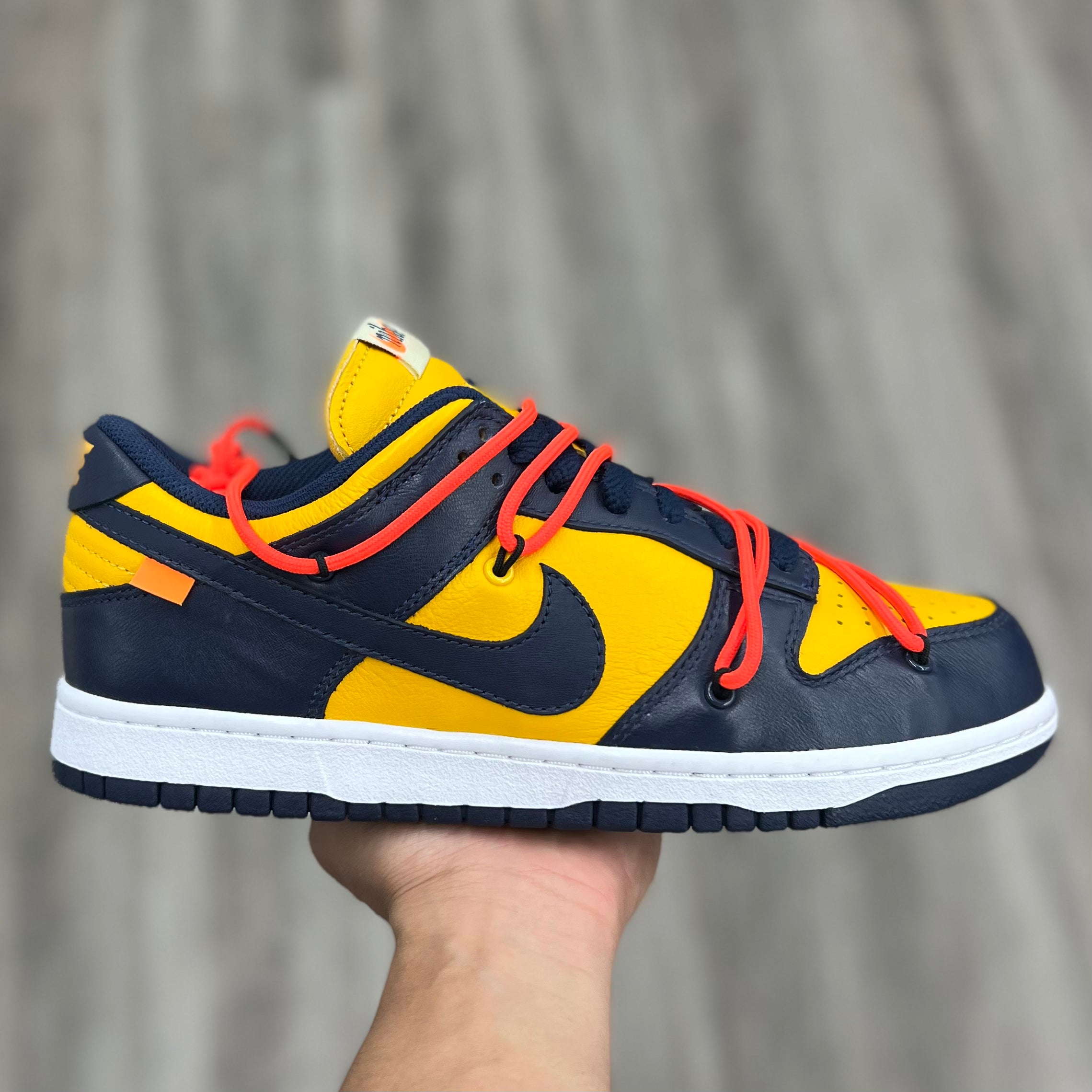 Nike Dunk Low “Off-White University Gold Midnight Navy”