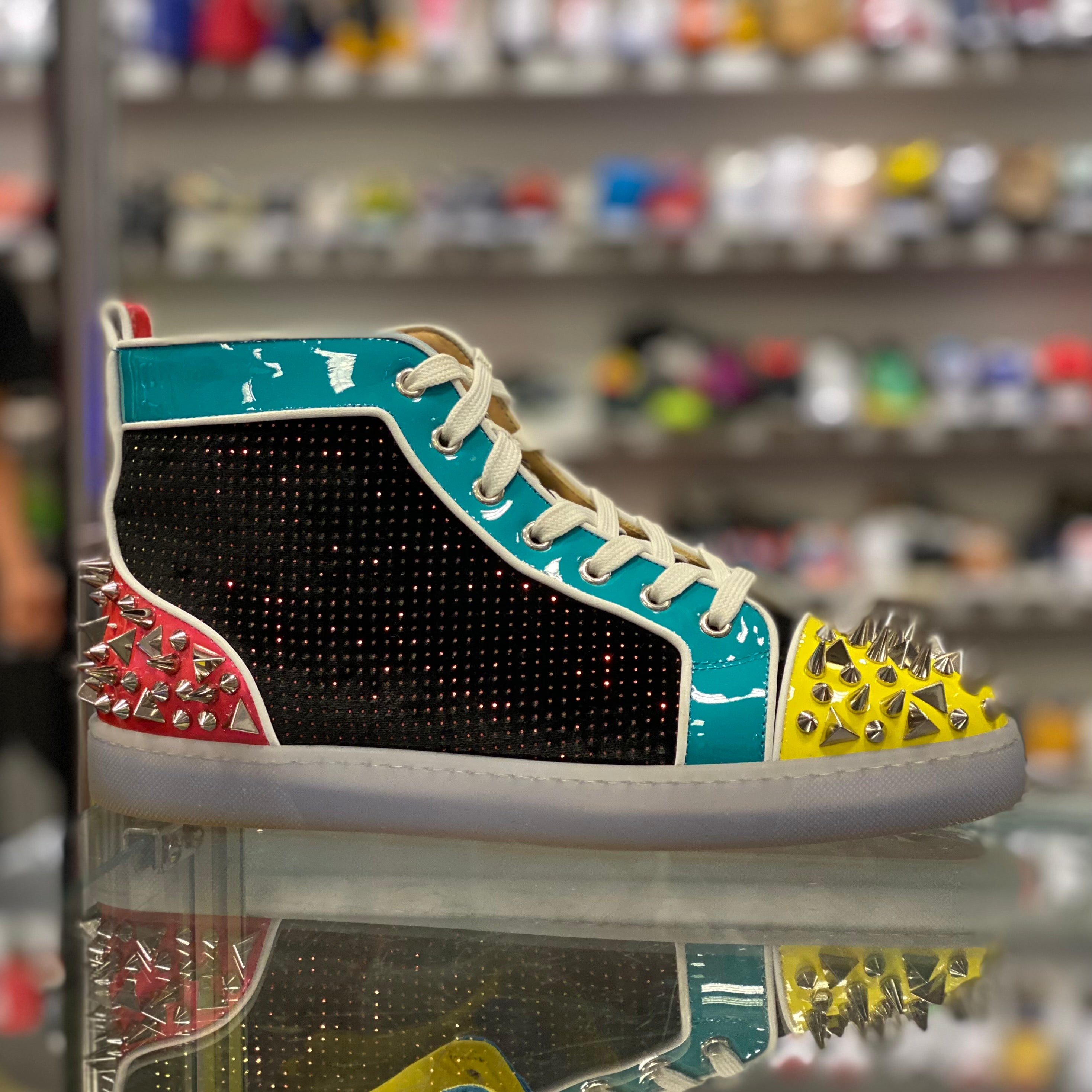 Christan Louboutin Orlato “Spiked Colorblock”