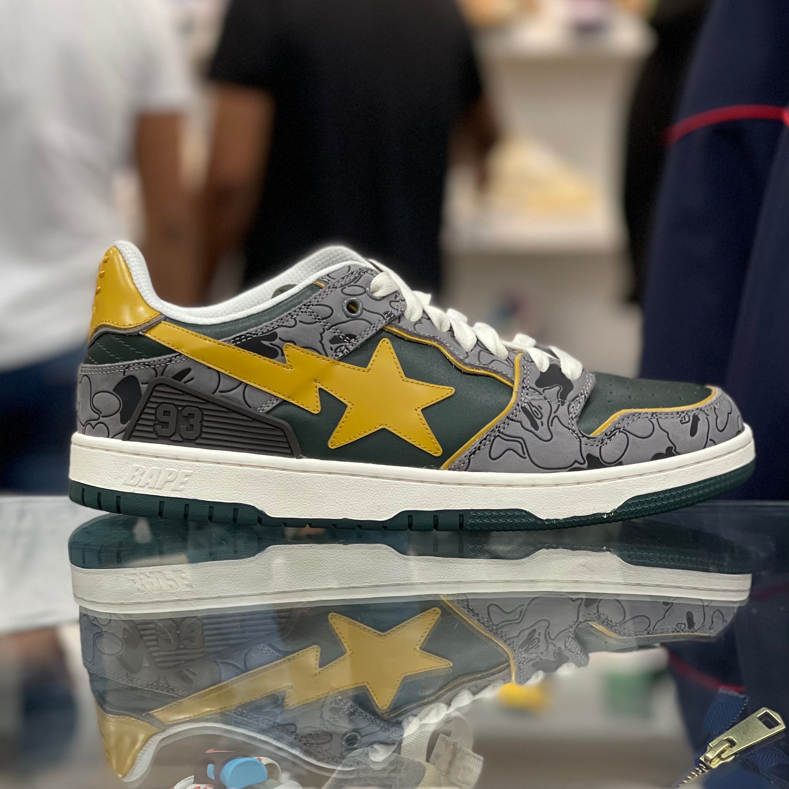 A Bathing Ape Sk8 Sta “Grey Mustard Yellow”