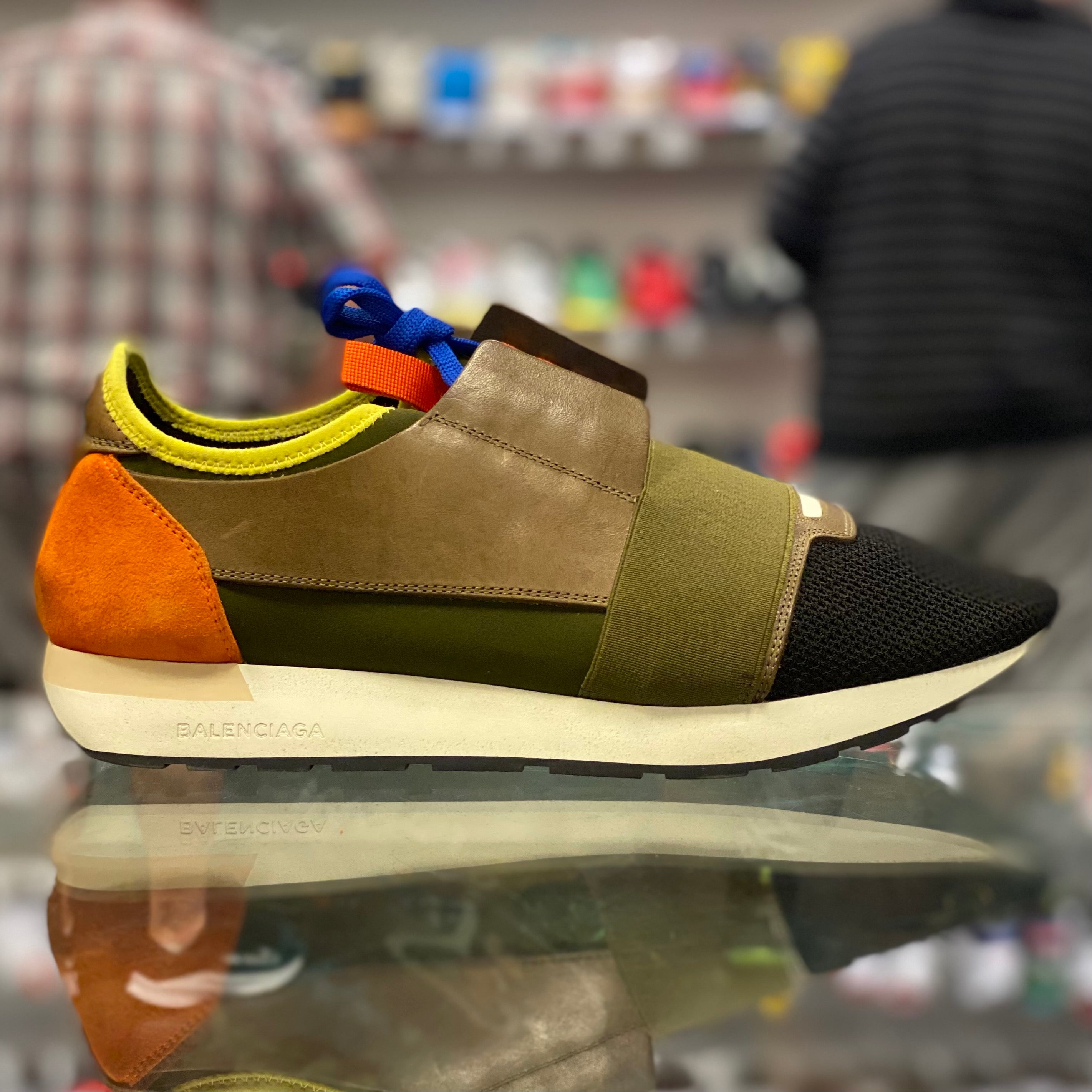 Balenciaga Race Runner “Olive Orange”