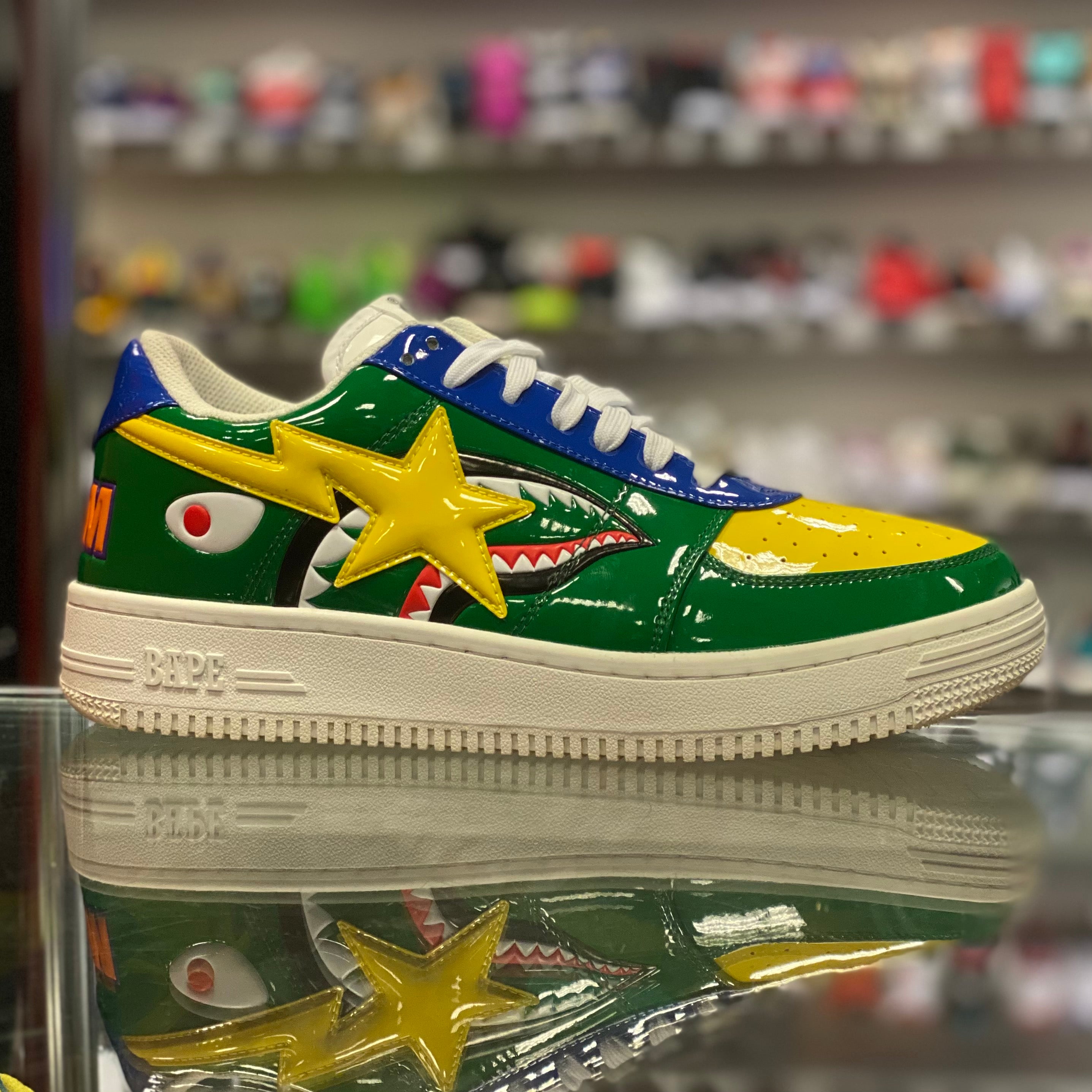 A Bathing Ape Bapesta “M2 20TH Anniversary Patent Green”