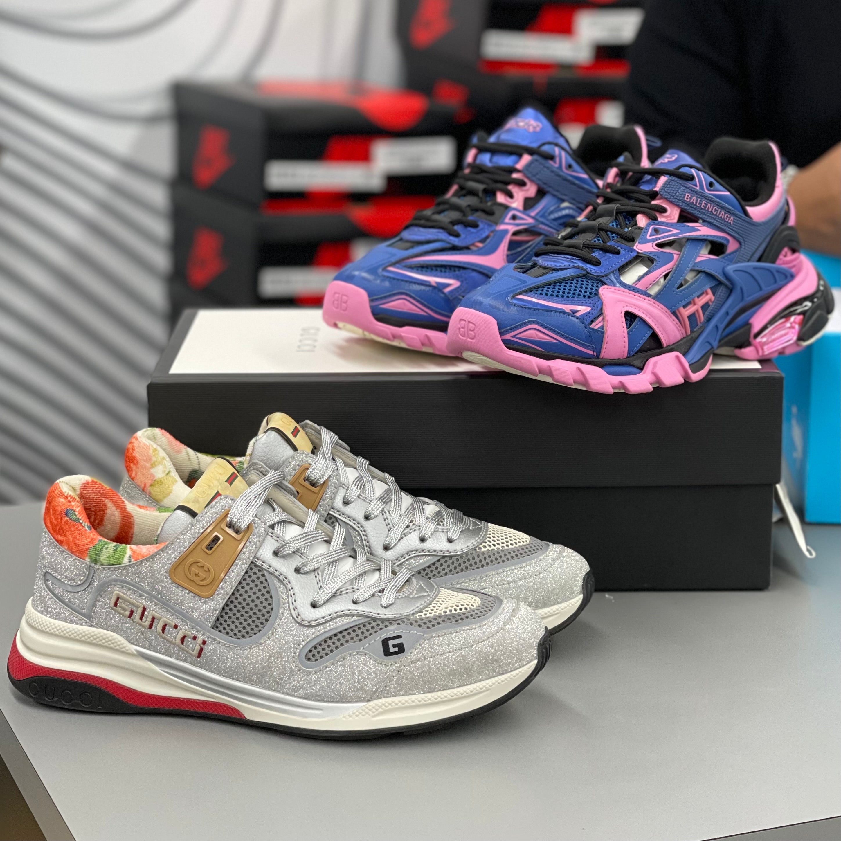 Balenciaga Track 2.0 “Blue Pink”