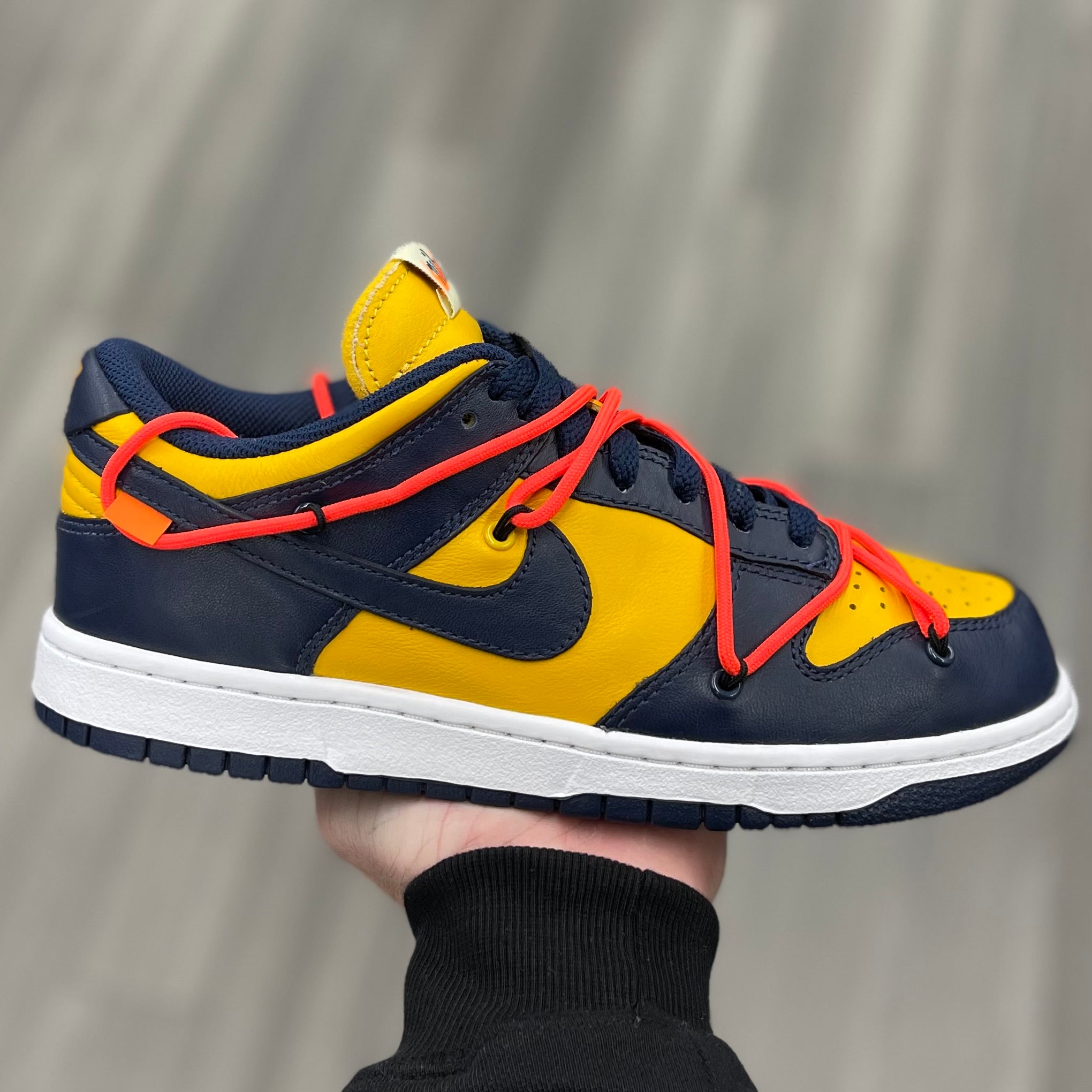 Nike Dunk Low “Off-White University Gold Midnight Navy”