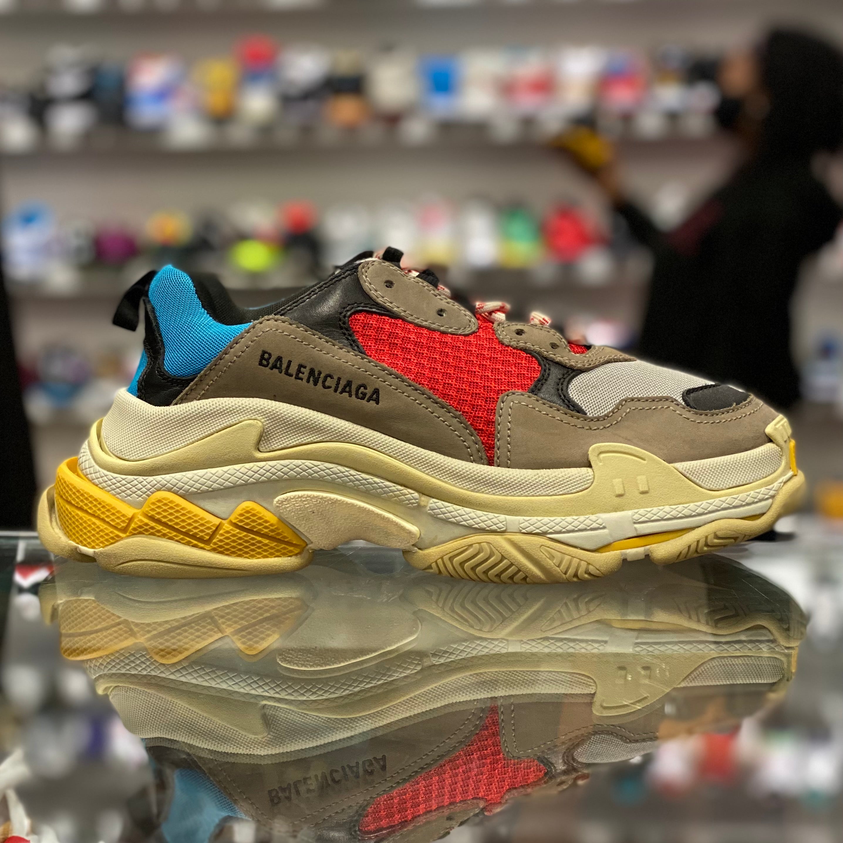 Balenciaga Triple S “Grey Blue & Red”