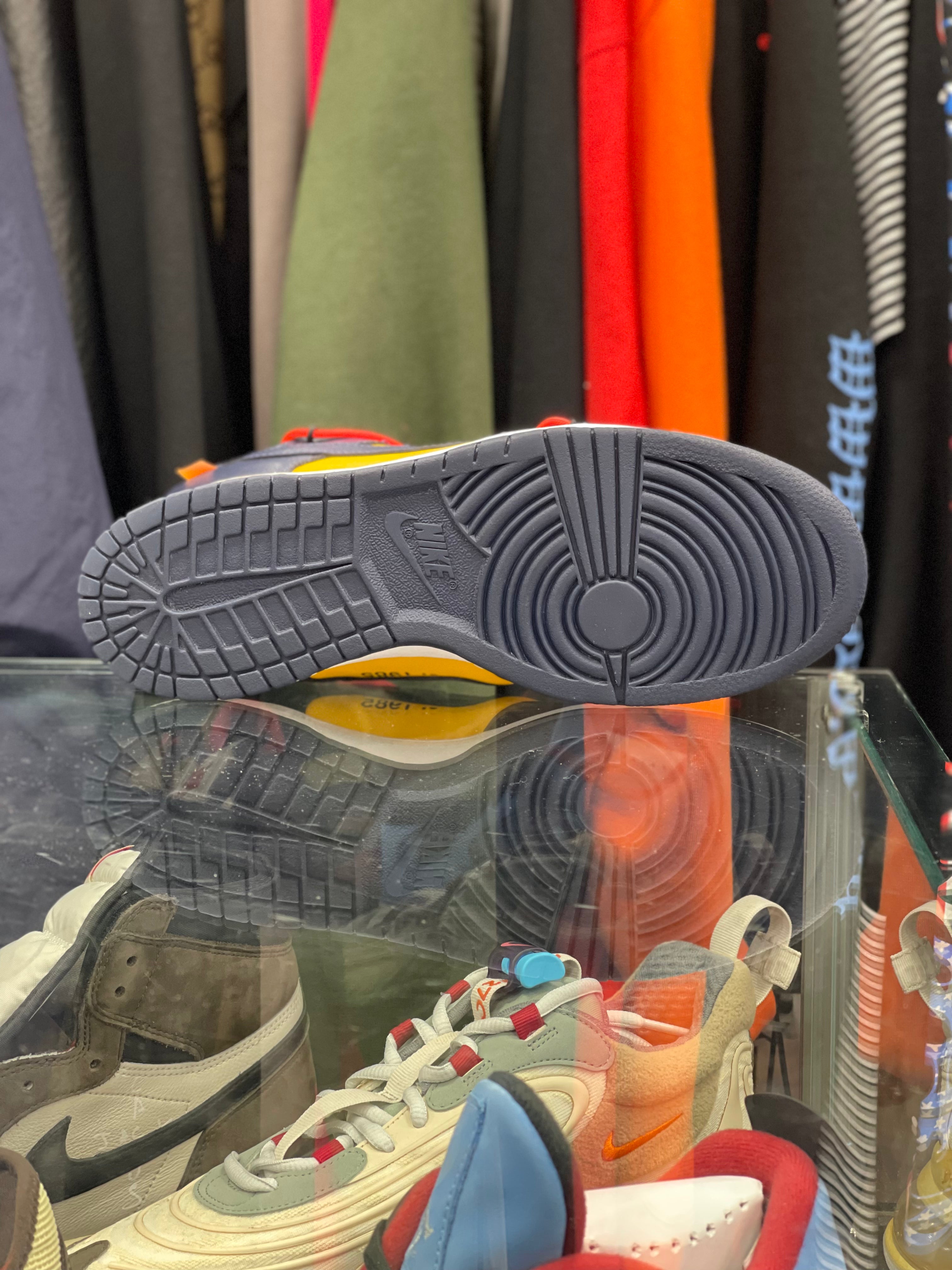 Nike Dunk Low “Off-White University Gold Midnight Navy”