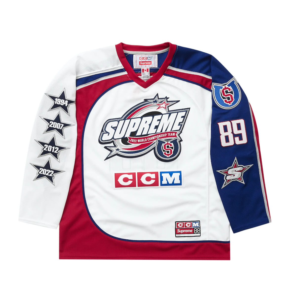 Supreme CCM All Stars Hockey Jersey “White” | Request