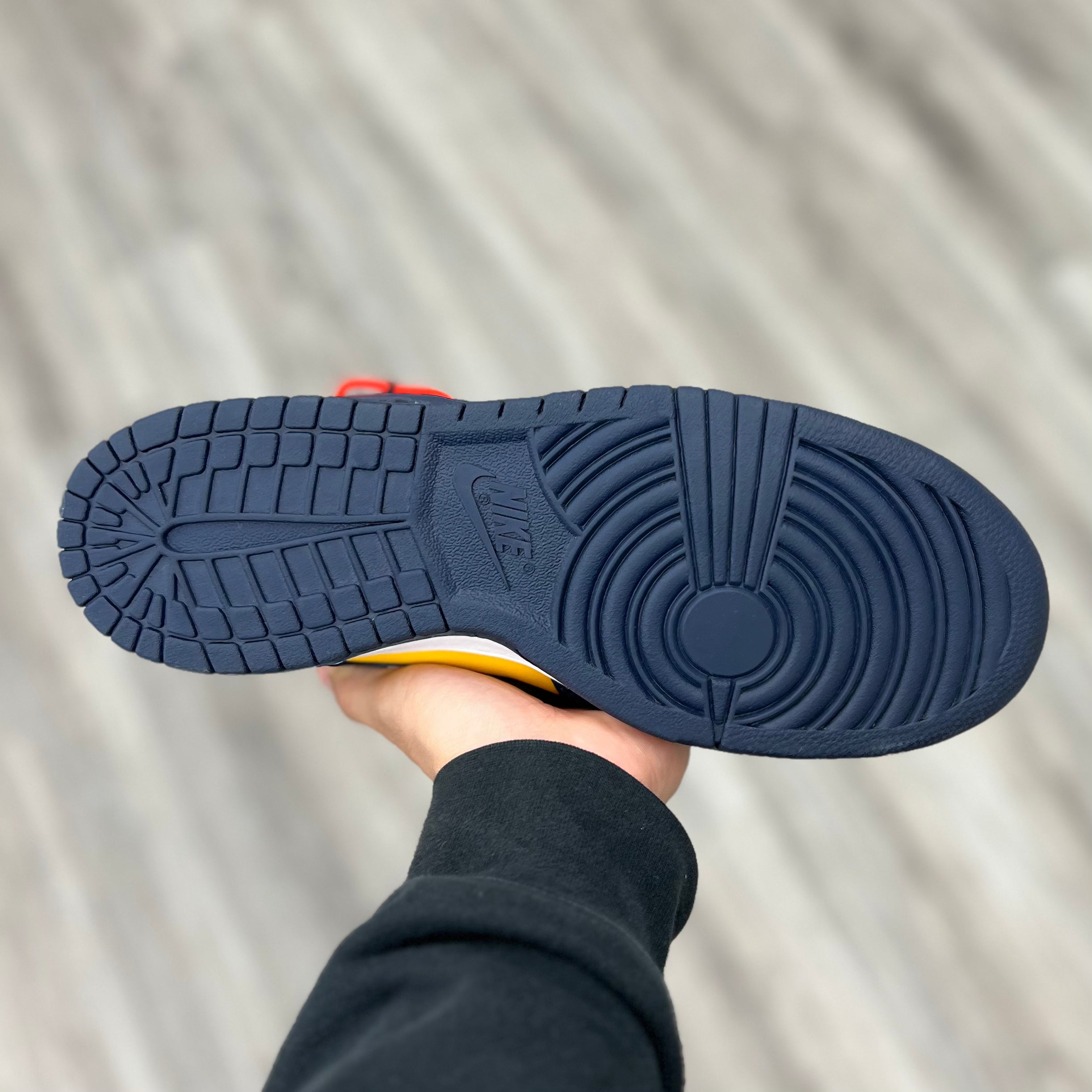 Nike Dunk Low “Off-White University Gold Midnight Navy”