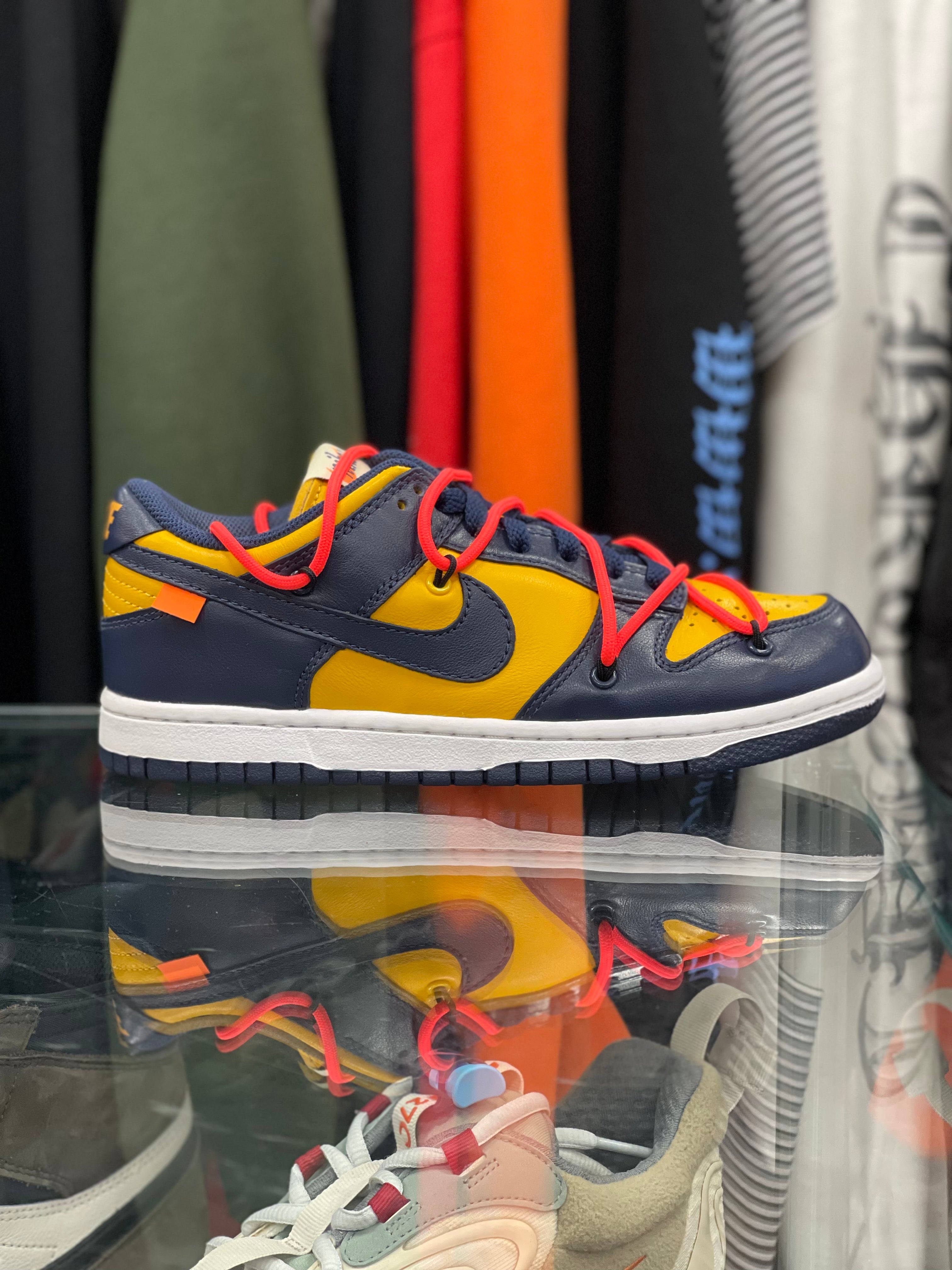Nike Dunk Low “Off-White University Gold Midnight Navy”