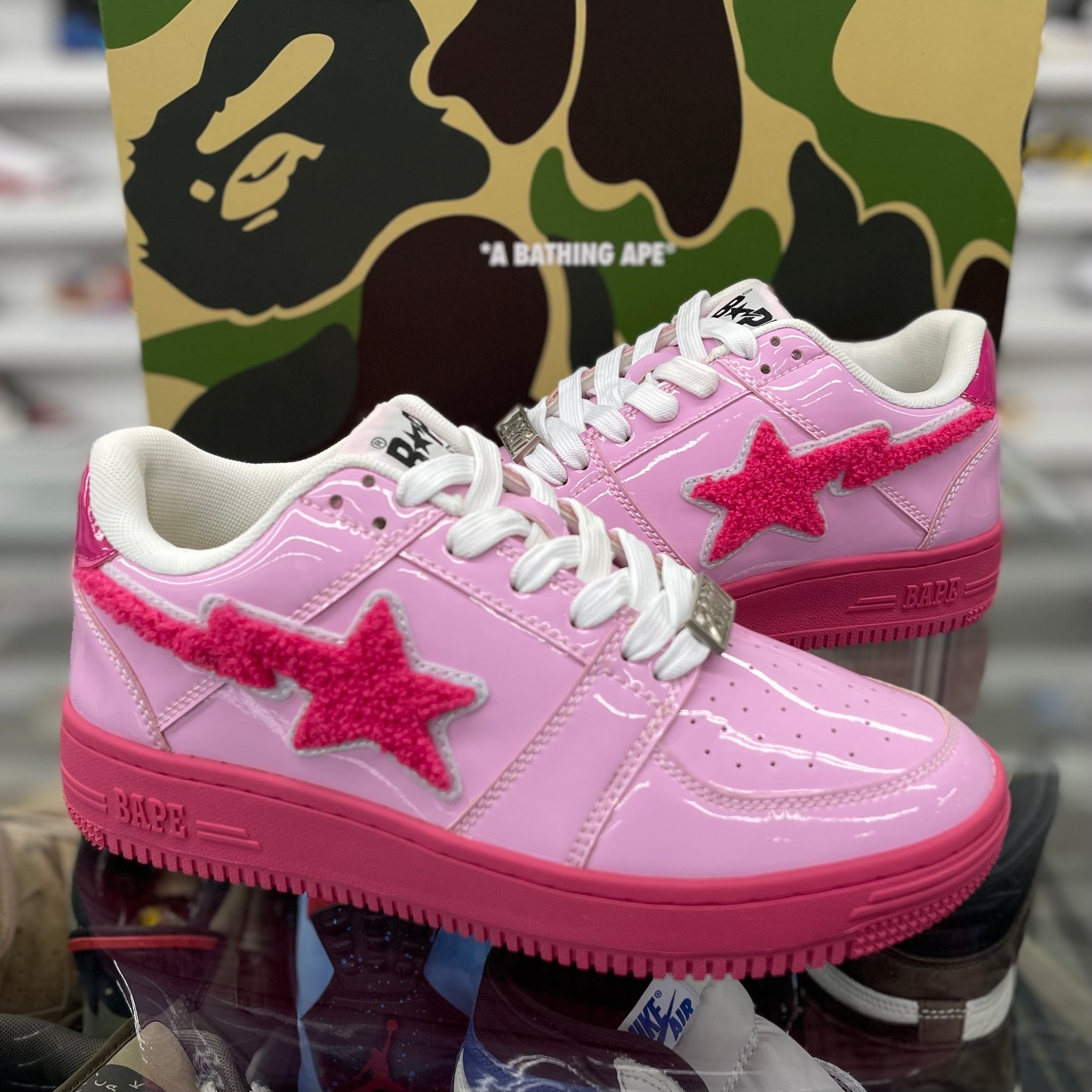 Bapesta Low “Pink Patch”