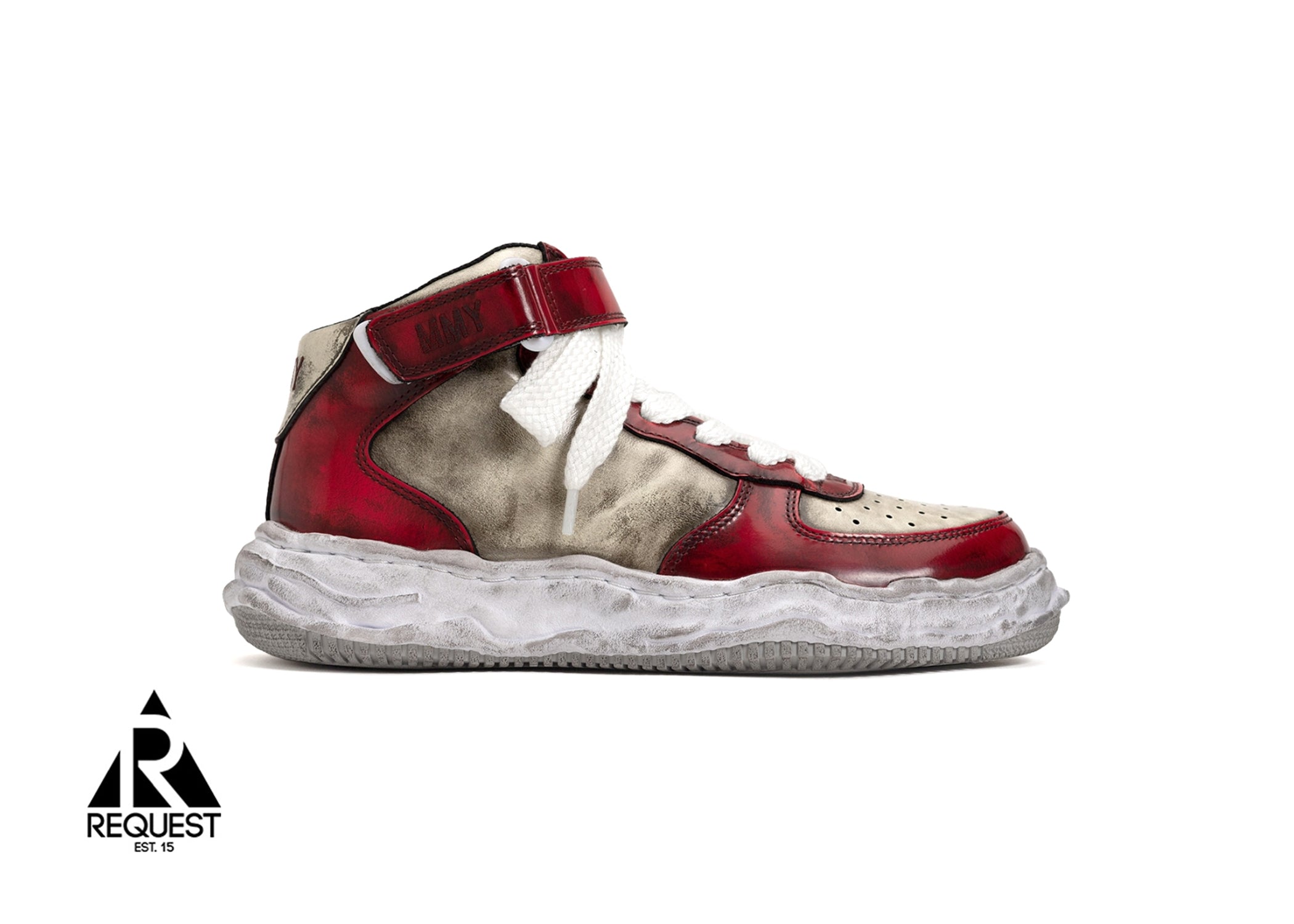 Mihara Yasuhiro Wayne High Top "Patent Red White"