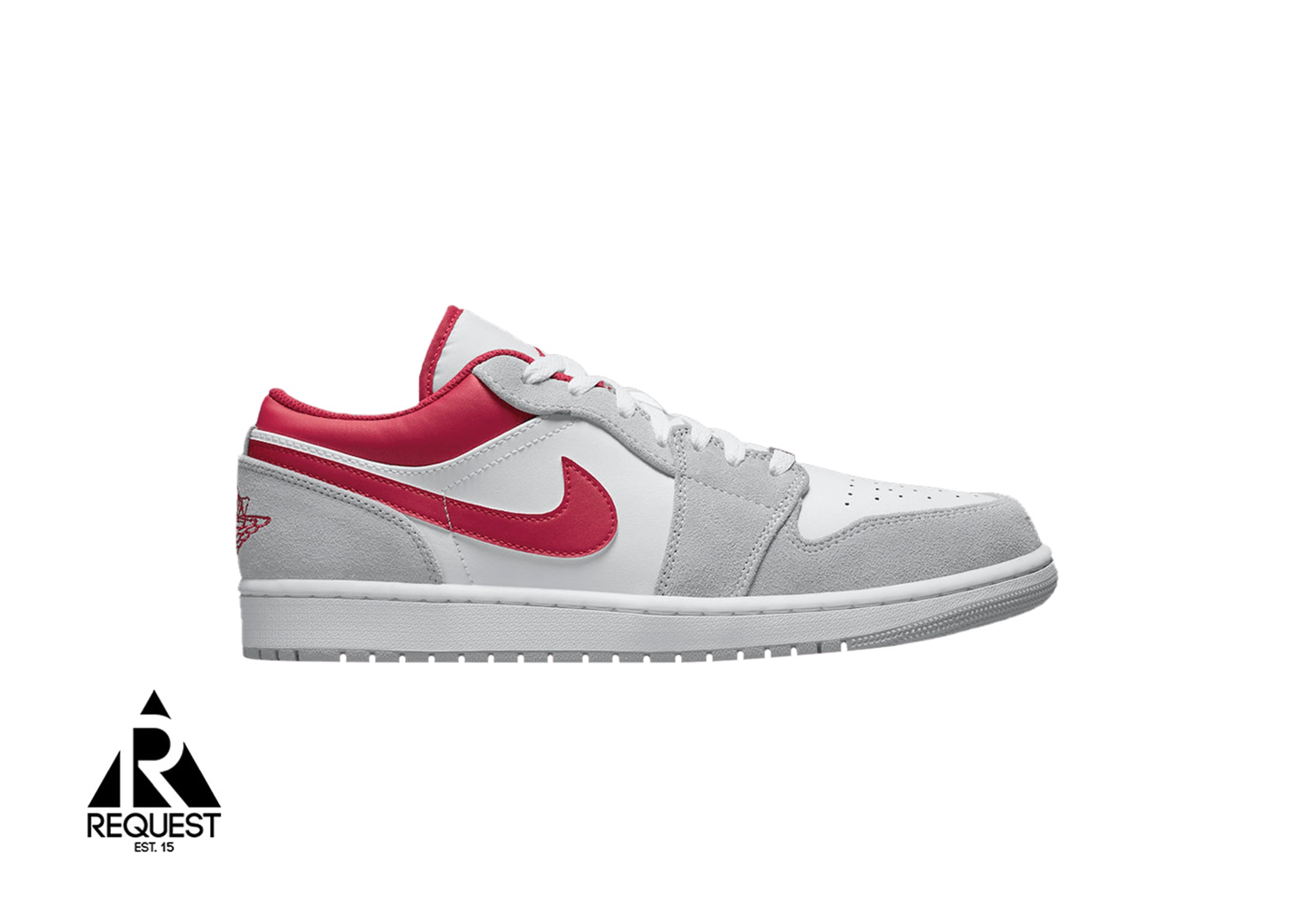 Air Jordan 1 Low Retro “Light Smoke Grey Gym Red”