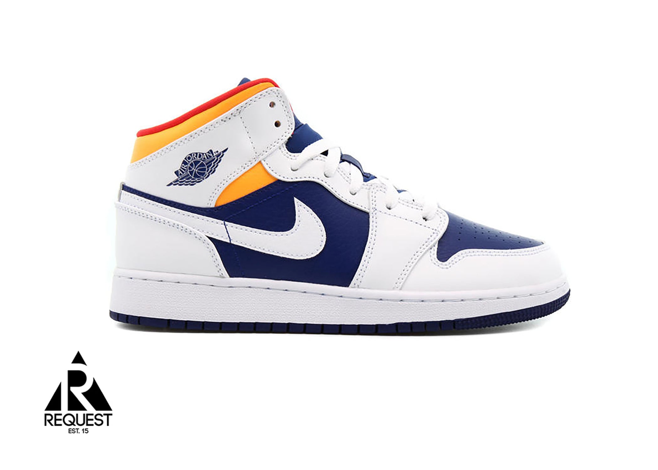 Air Jordan 1 Retro Mid “Laser Orange Deep Royal”